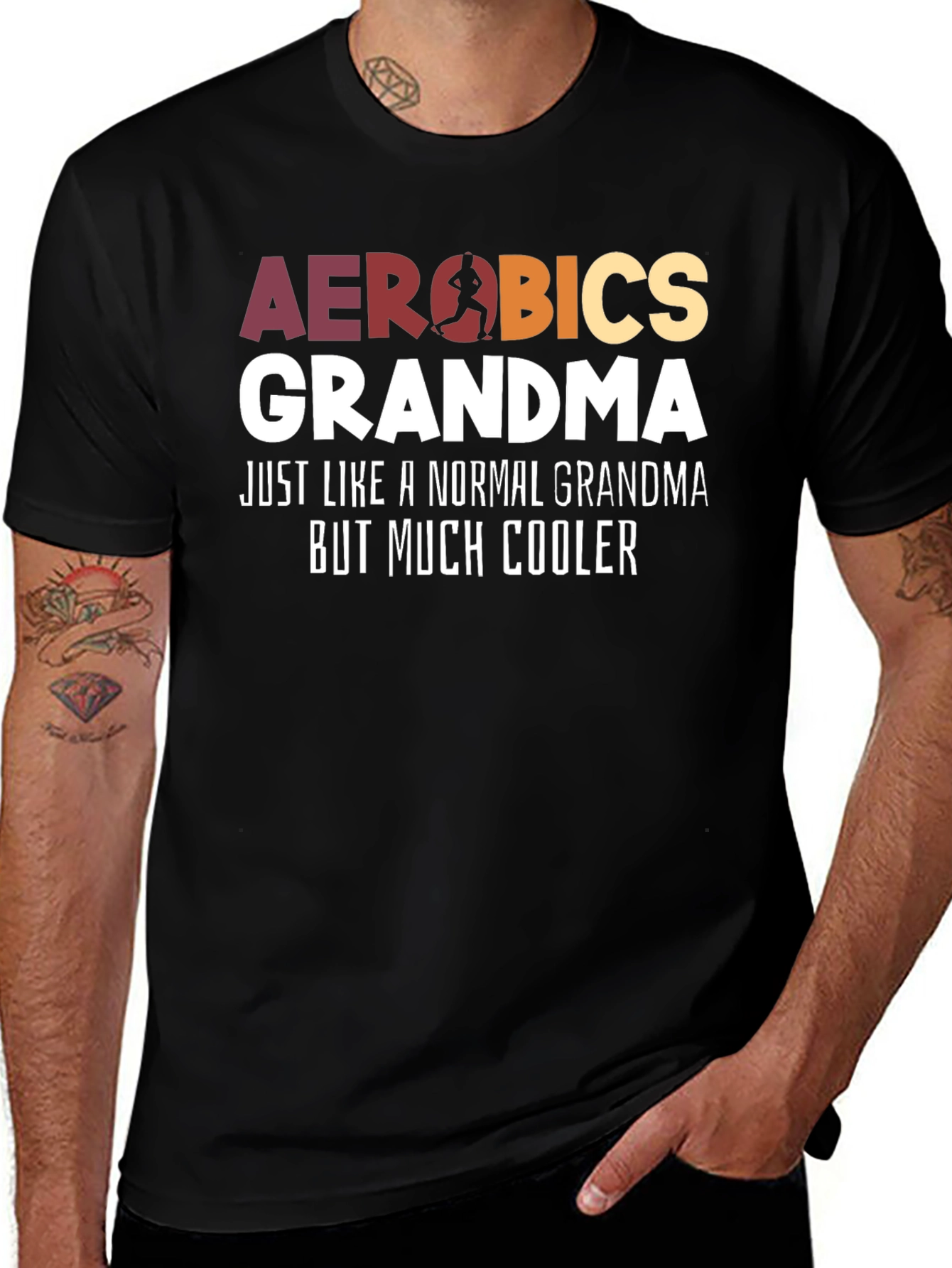 Aerobics Grandma T-Shirt - Cool Grandma Tee