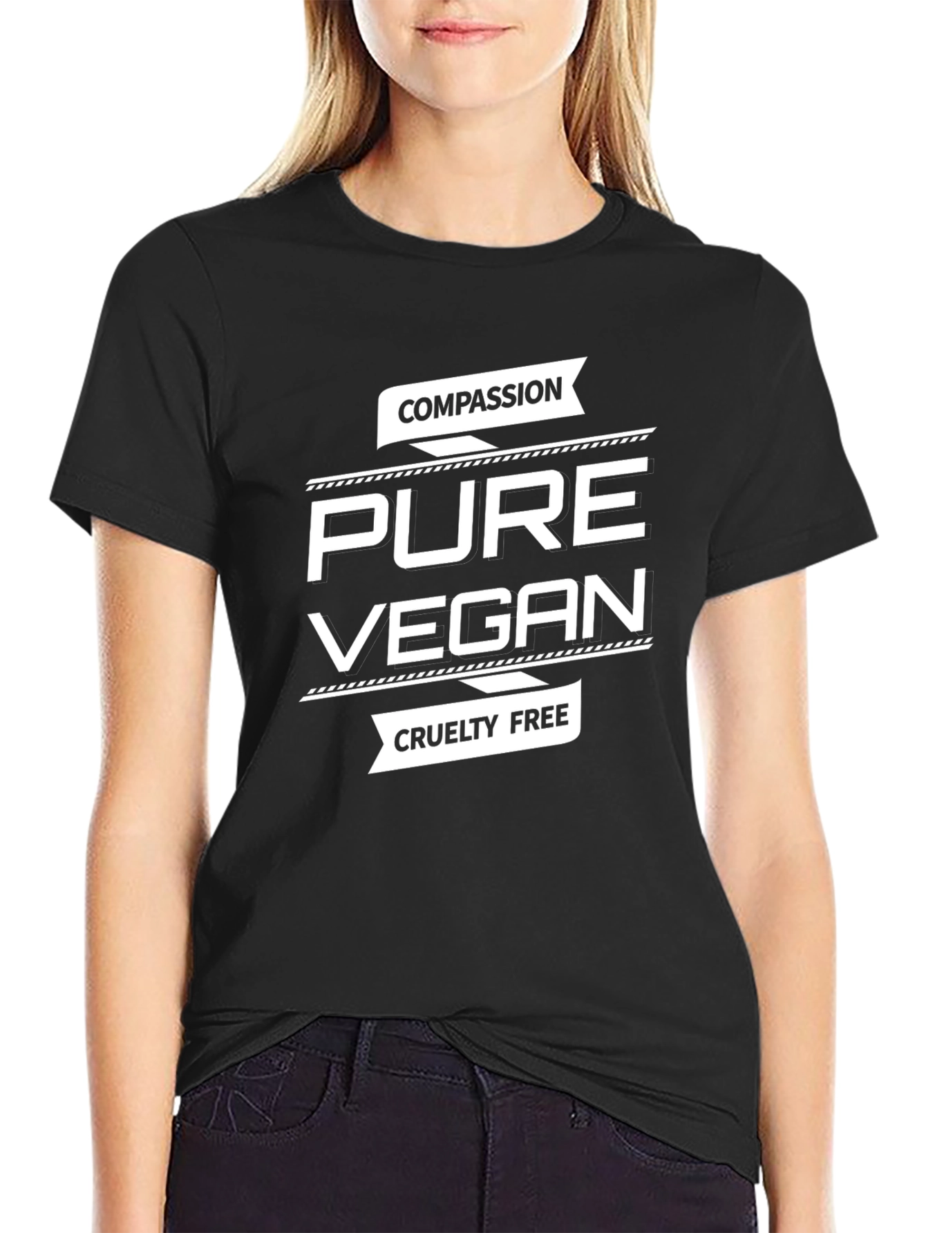 Pure Vegan T-Shirt: Compassion & Cruelty-Free