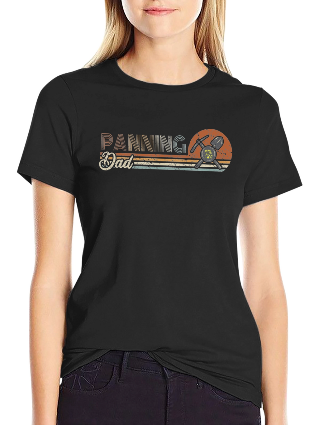 Panning Dad T-Shirt: Gold Mining Retro Style Tee