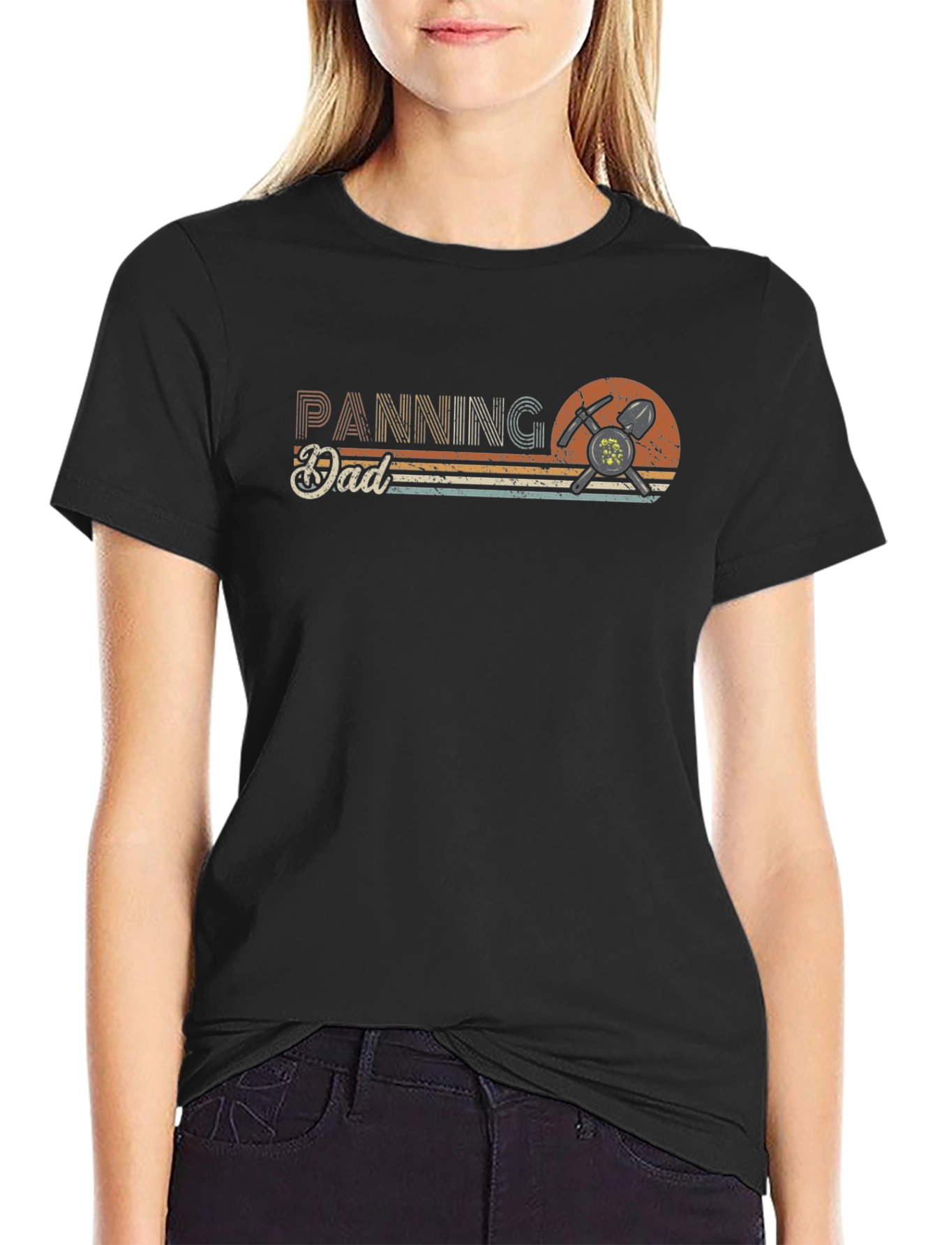 Panning Dad T-Shirt: Gold Mining Retro Style Tee