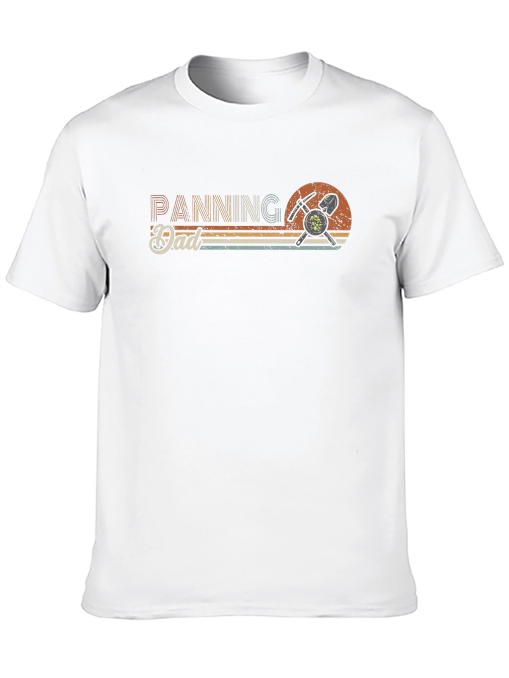 Panning Dad T-Shirt: Gold Mining Retro Style Tee