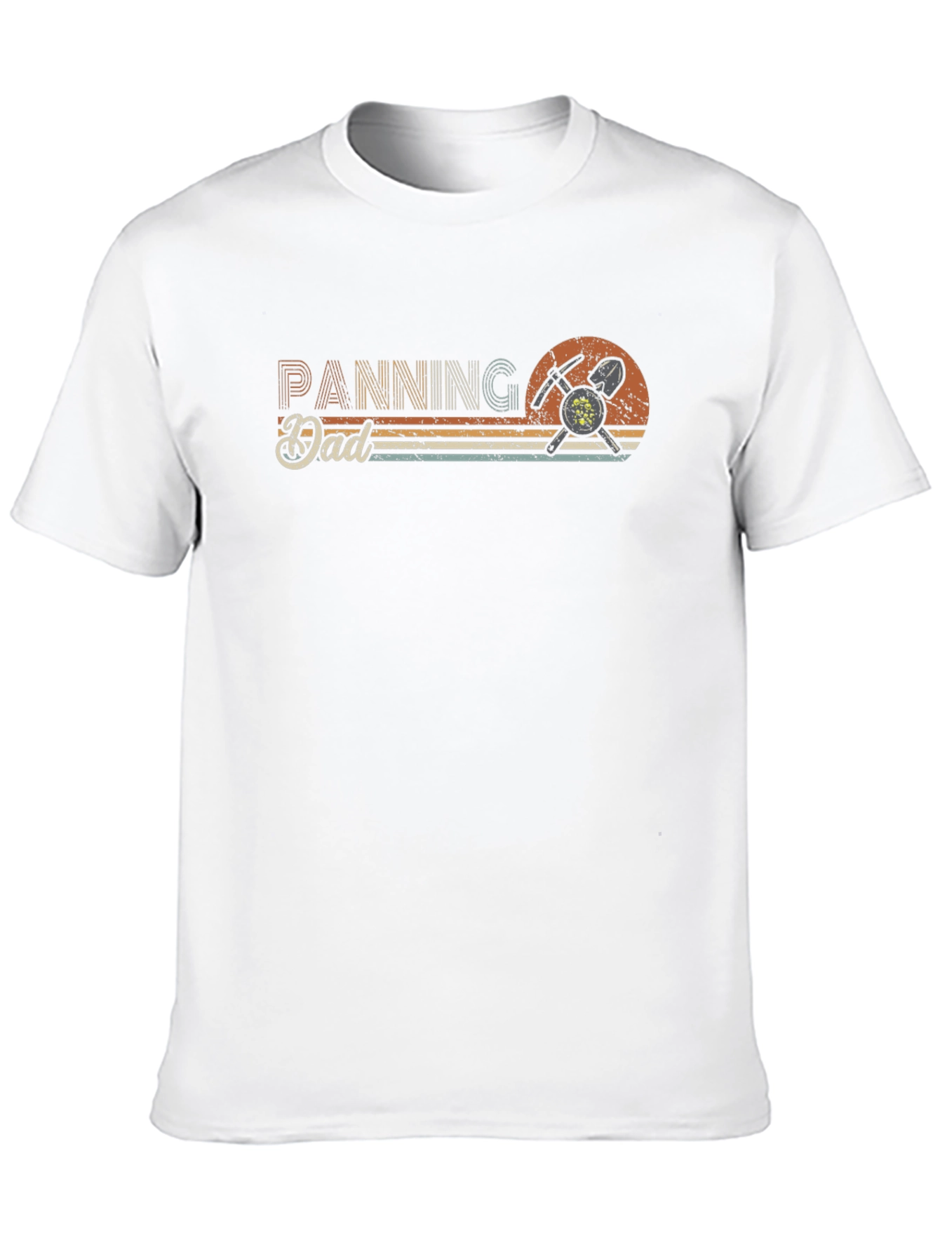 Panning Dad T-Shirt: Gold Mining Retro Style Tee