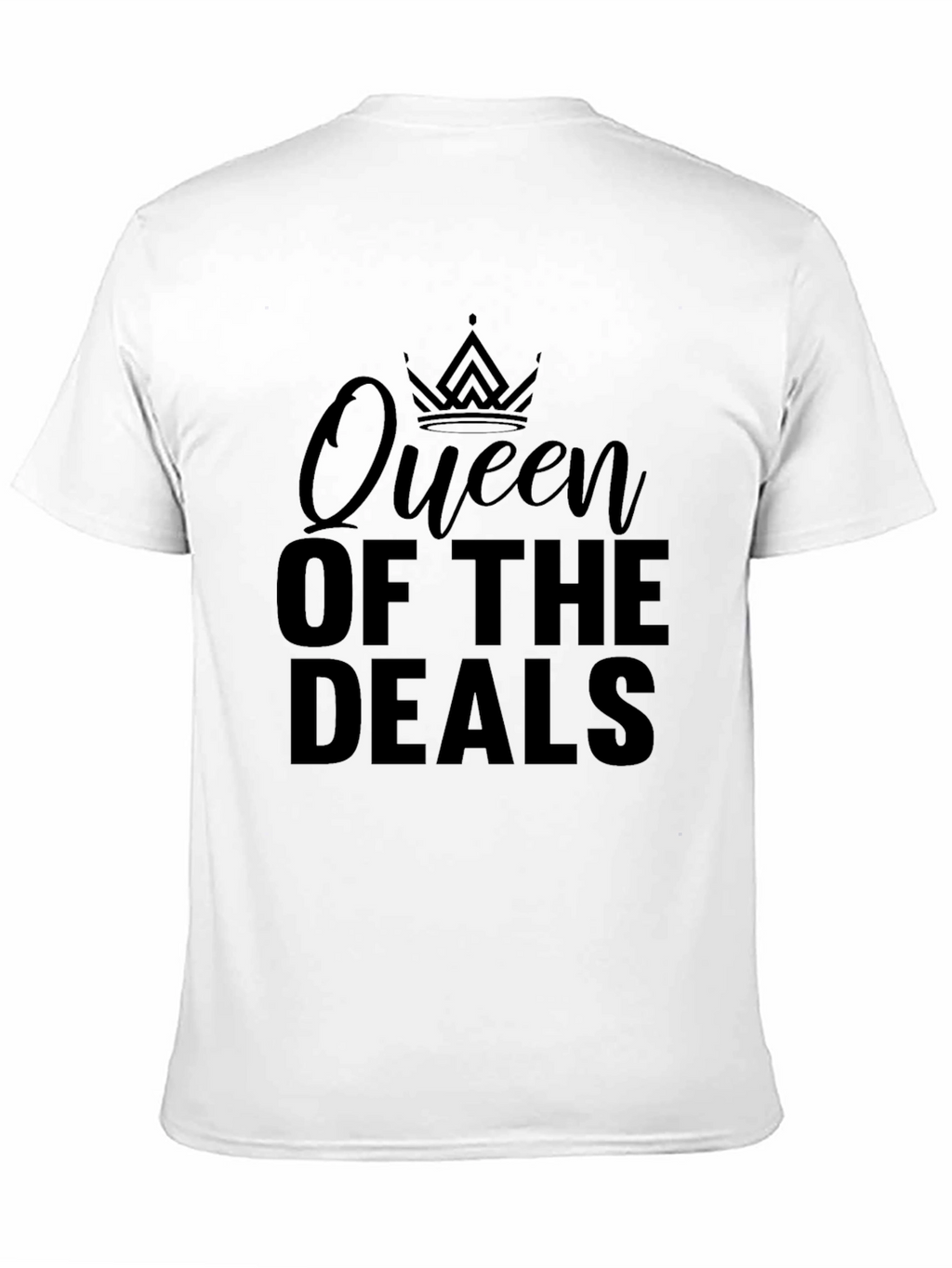 Queen of the Deals Black Graphic T-Shirt
