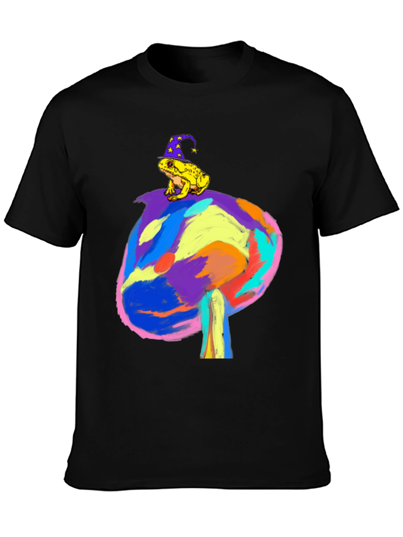 Wizard Frog on Mushroom Tee
