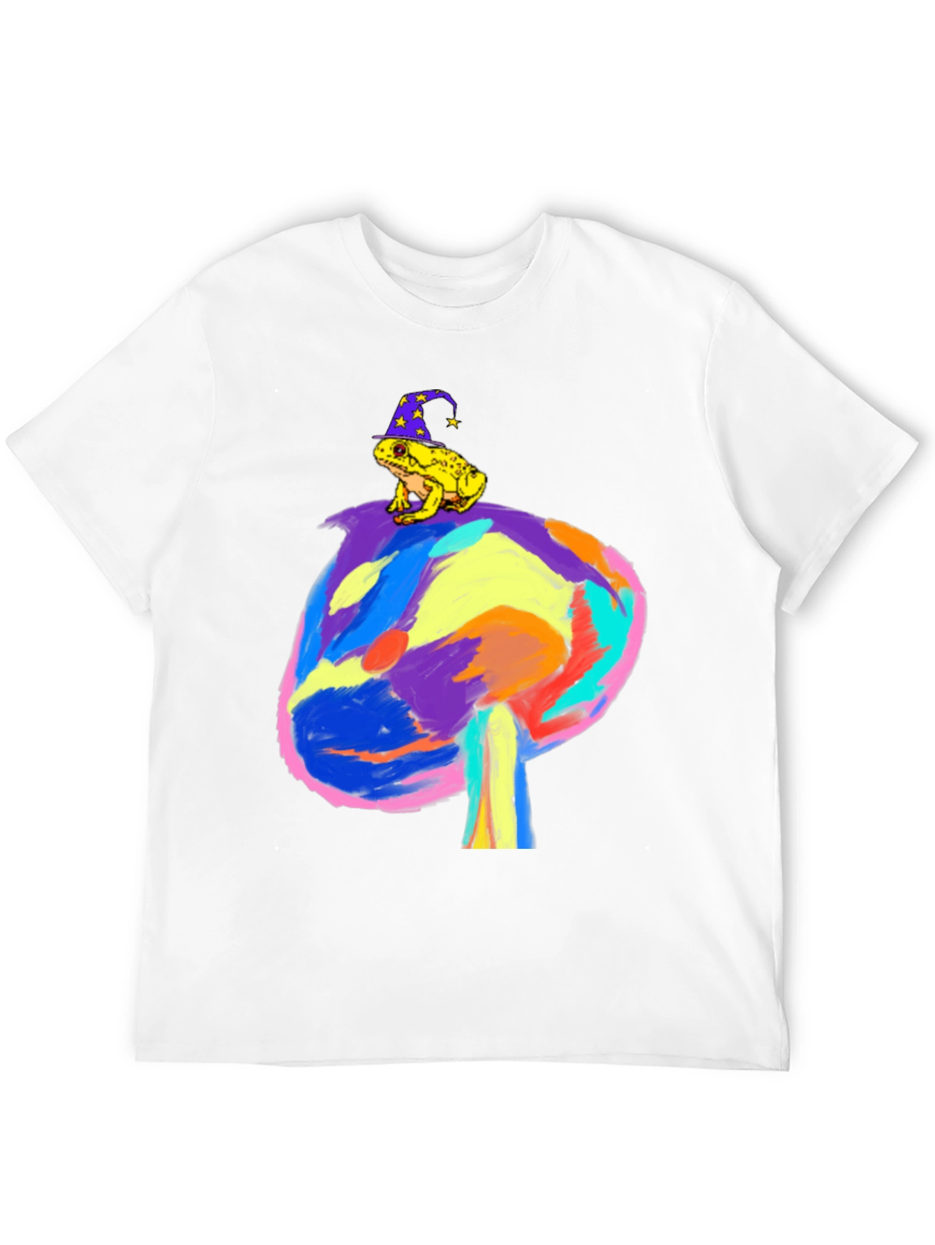Wizard Frog on Mushroom Tee