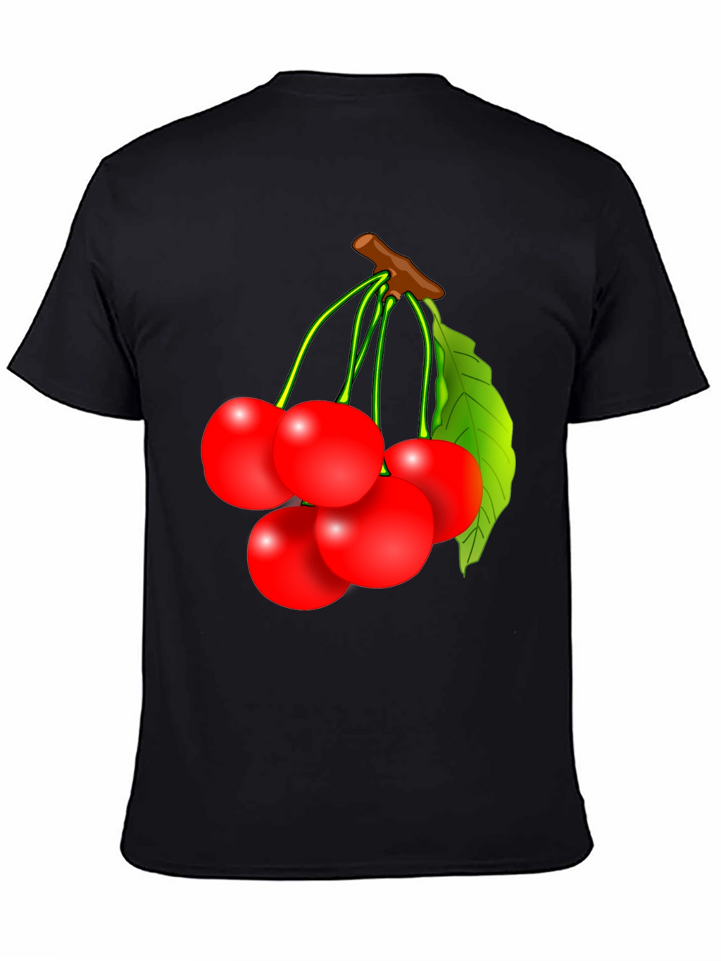 Cherry Graphic T-Shirt - Fruit Design Tee