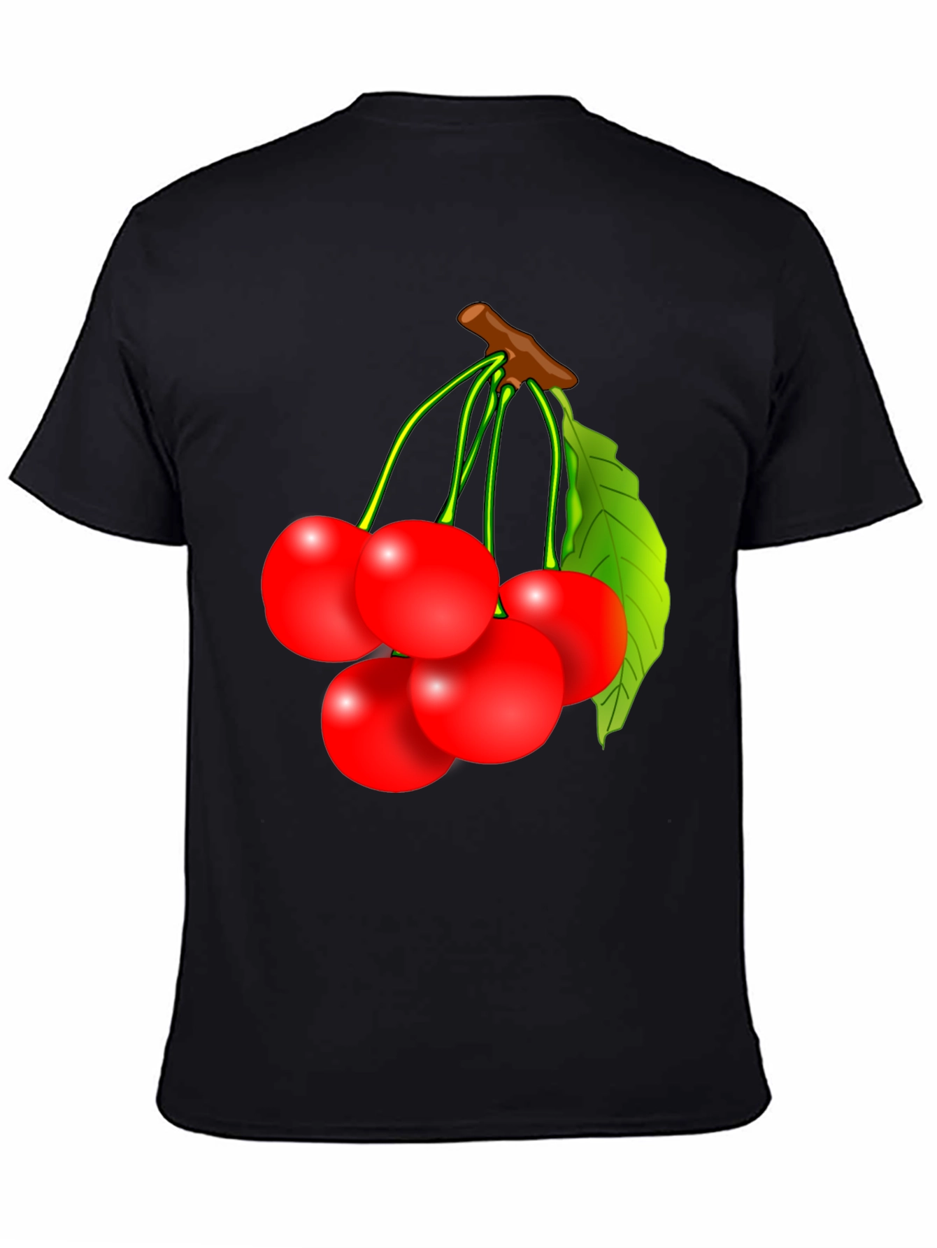 Cherry Graphic T-Shirt - Fruit Design Tee