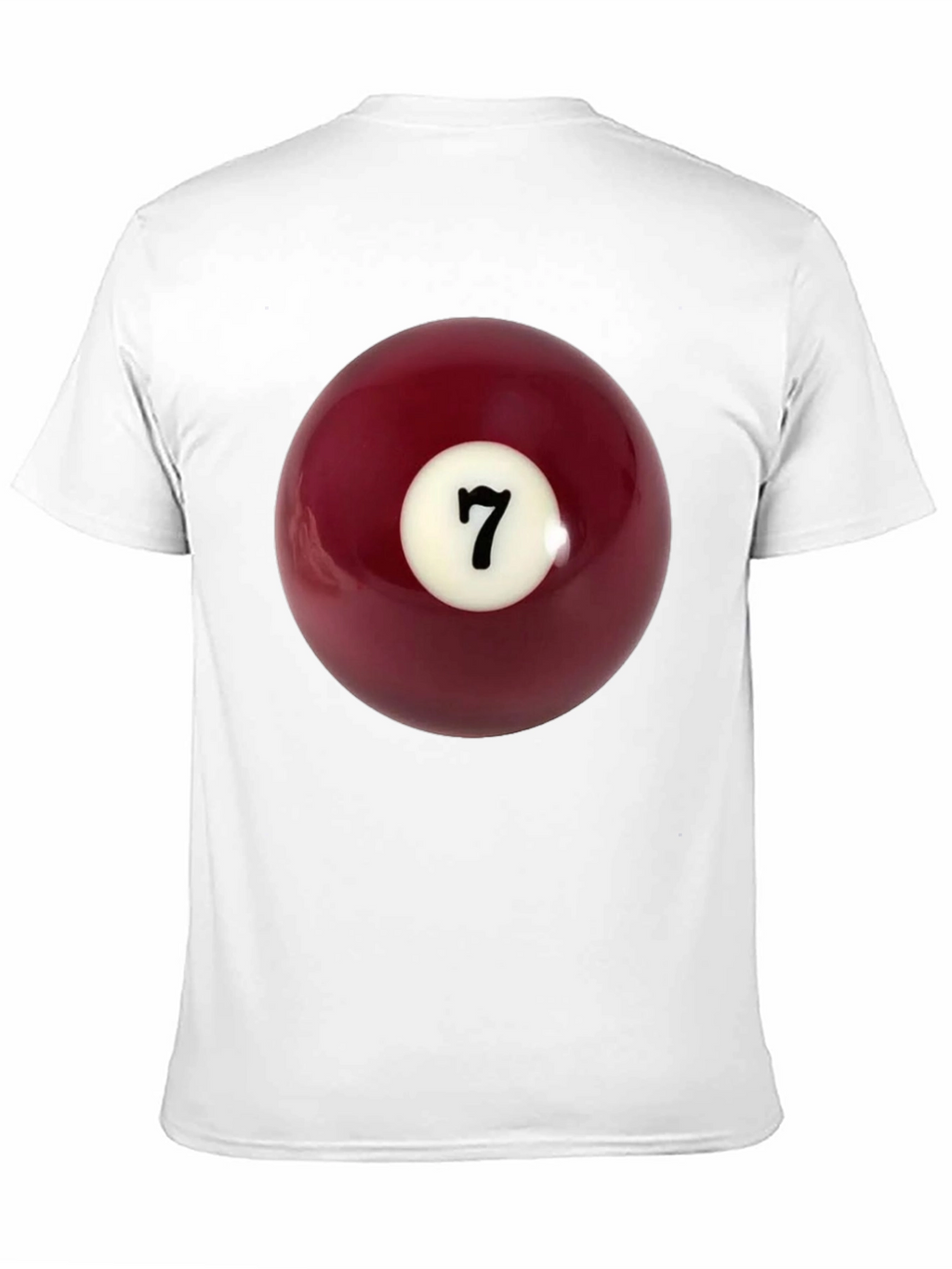 Lucky 7 Billiard Ball Graphic Tee - Classic Black