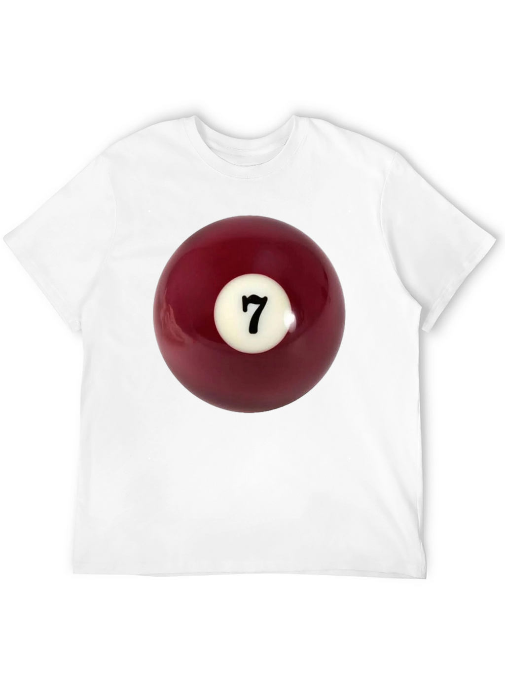 Lucky 7 Billiard Ball Graphic Tee - Classic Black