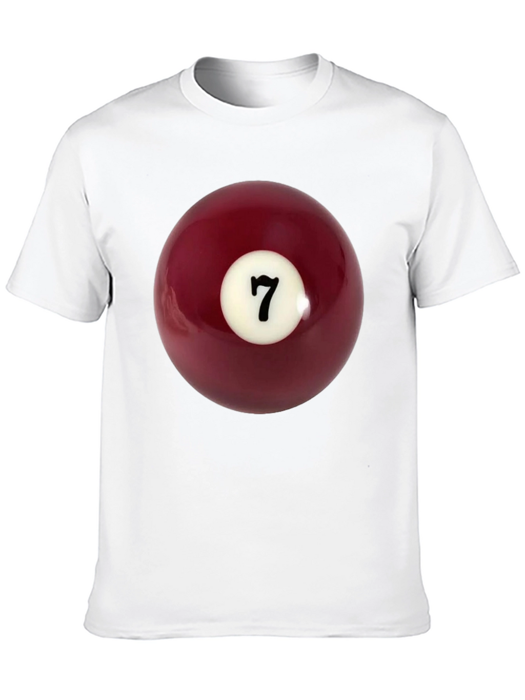 Lucky 7 Billiard Ball Graphic Tee - Classic Black