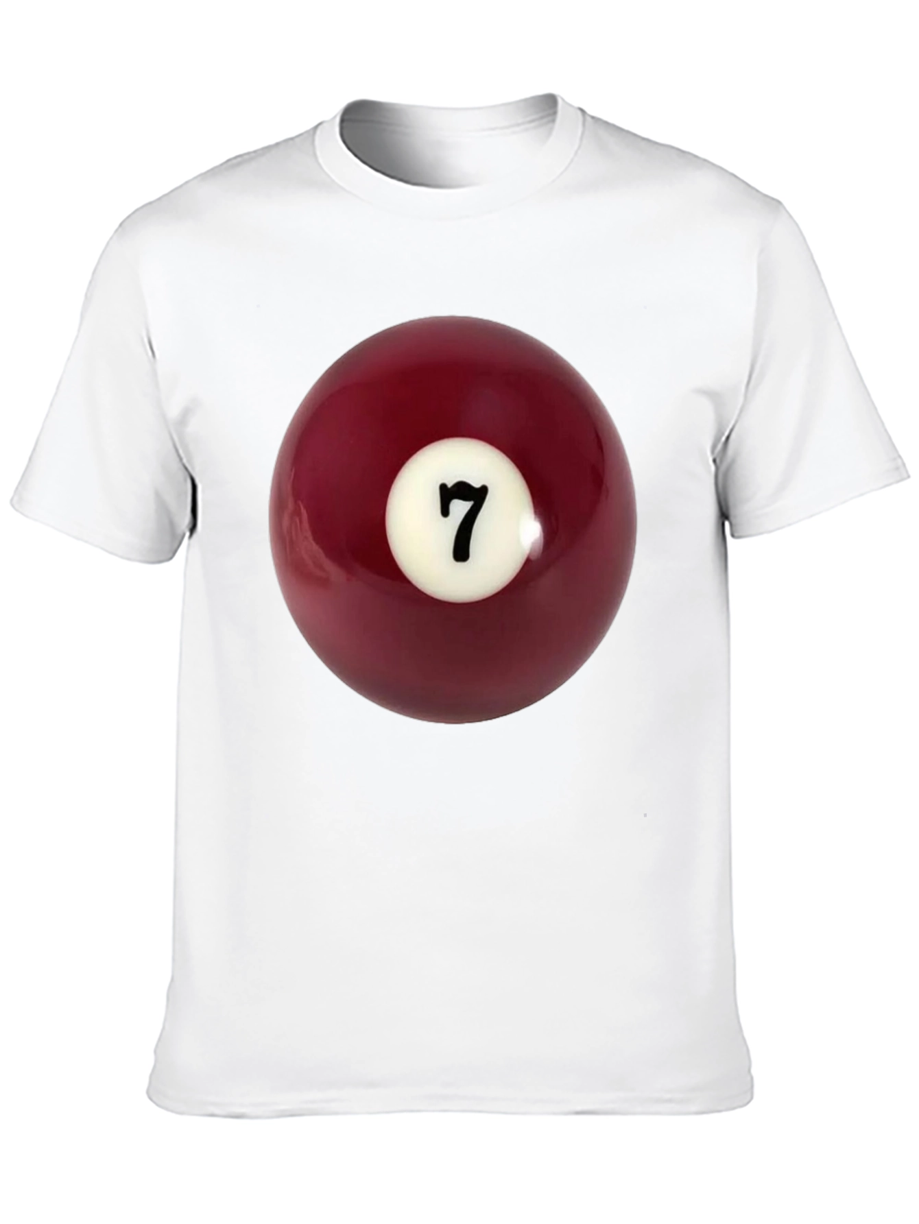Lucky 7 Billiard Ball Graphic Tee - Classic Black