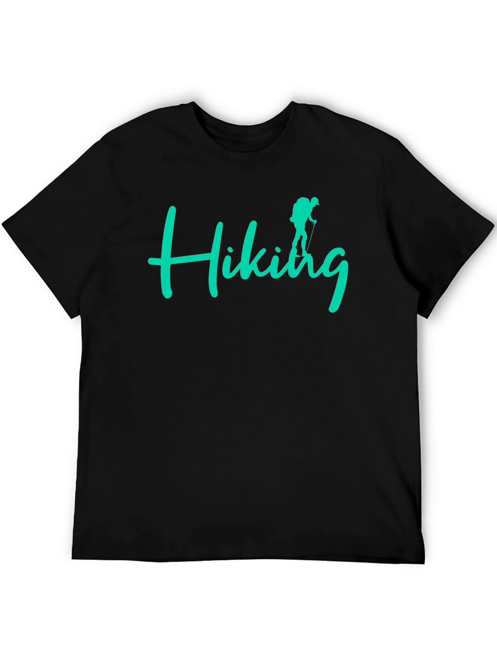 Hiking Adventure Tee - Black Crew Neck