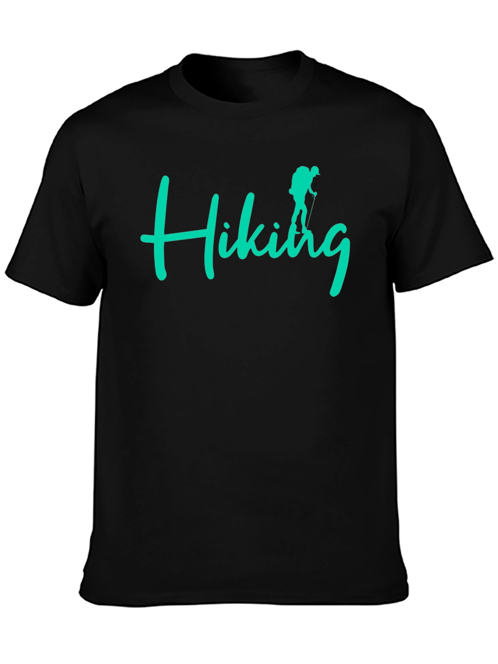 Hiking Adventure Tee - Black Crew Neck