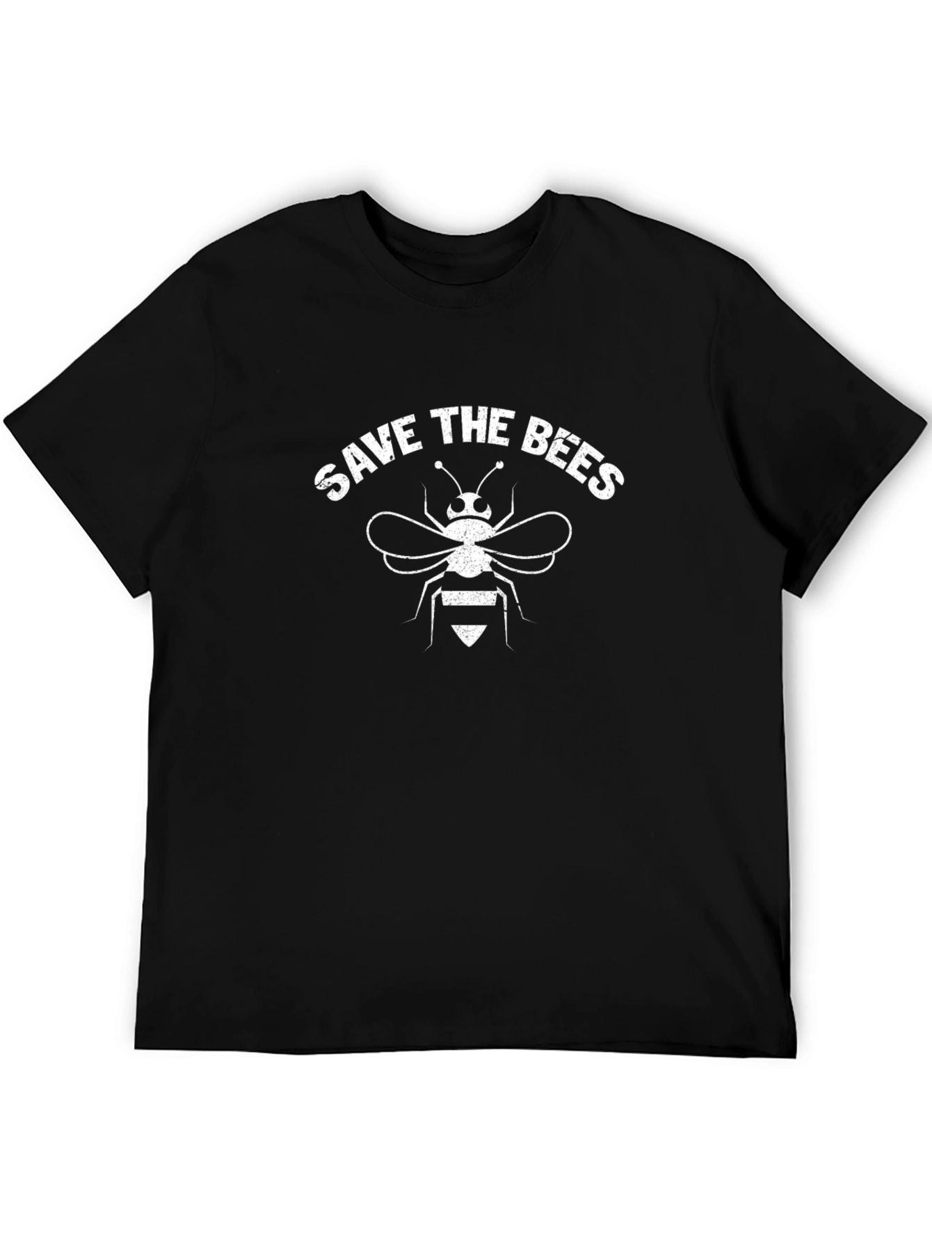 Save the Bees Graphic T-Shirt - Black Cotton Tee