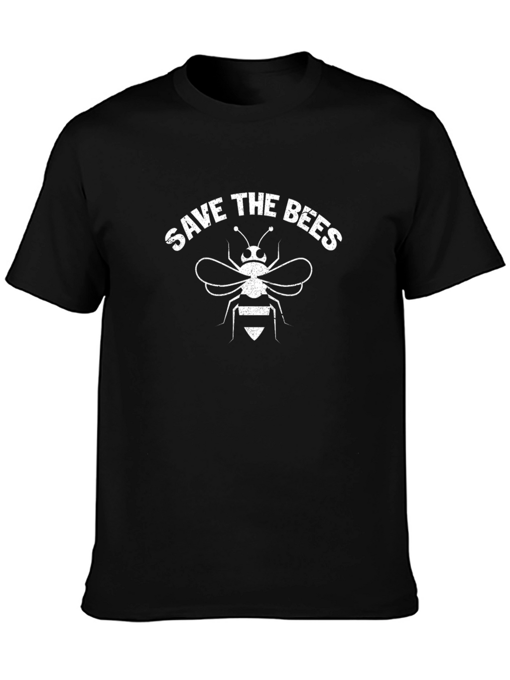 Save the Bees Graphic T-Shirt - Black Cotton Tee