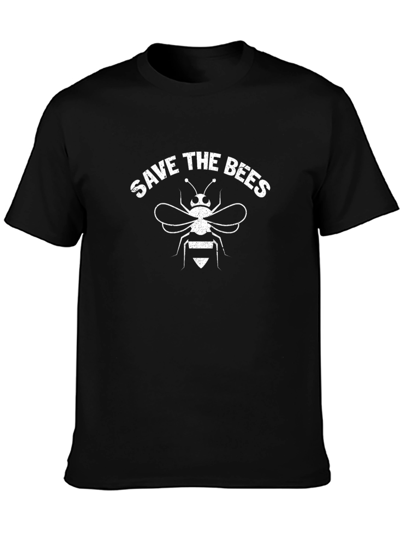 Save the Bees Graphic T-Shirt - Black Cotton Tee