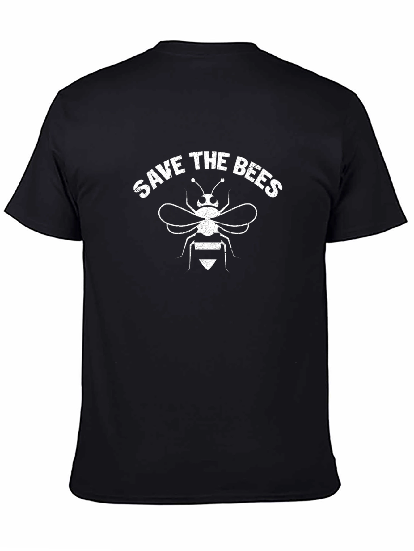 Save the Bees Graphic T-Shirt - Black Cotton Tee
