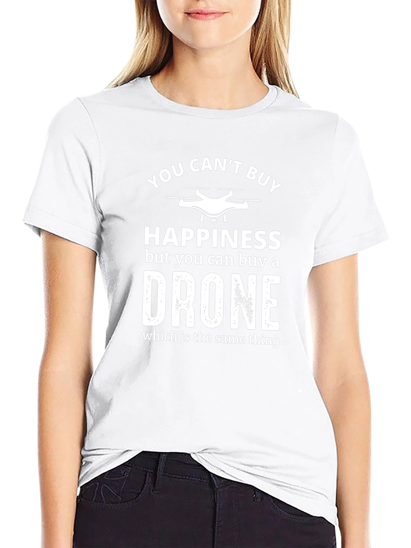Funny Drone T-Shirt: Happiness = Drone