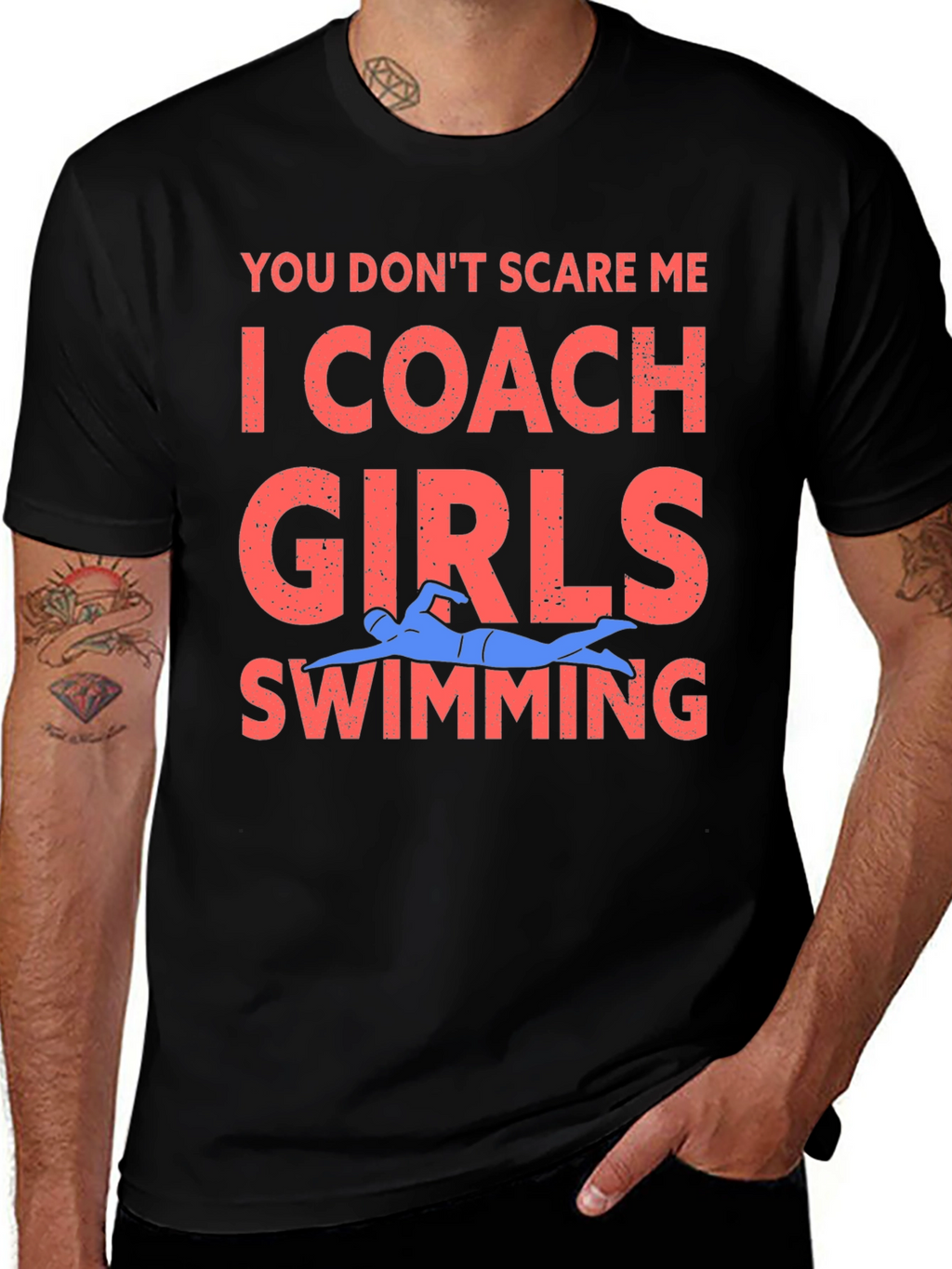 Coach Girls Swimming Graphic Tee