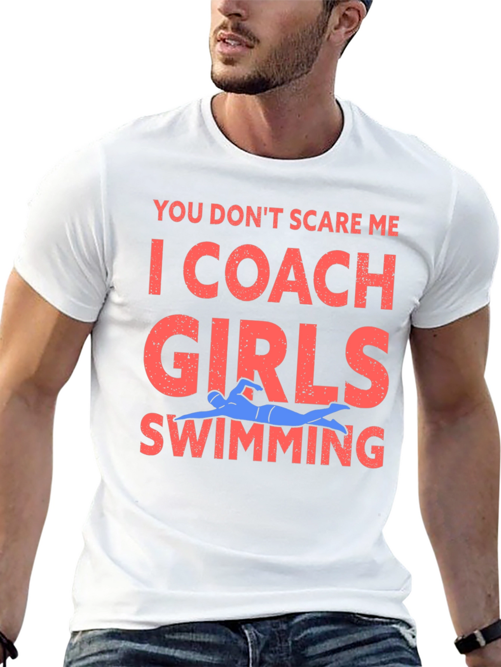 Coach Girls Swimming Graphic Tee