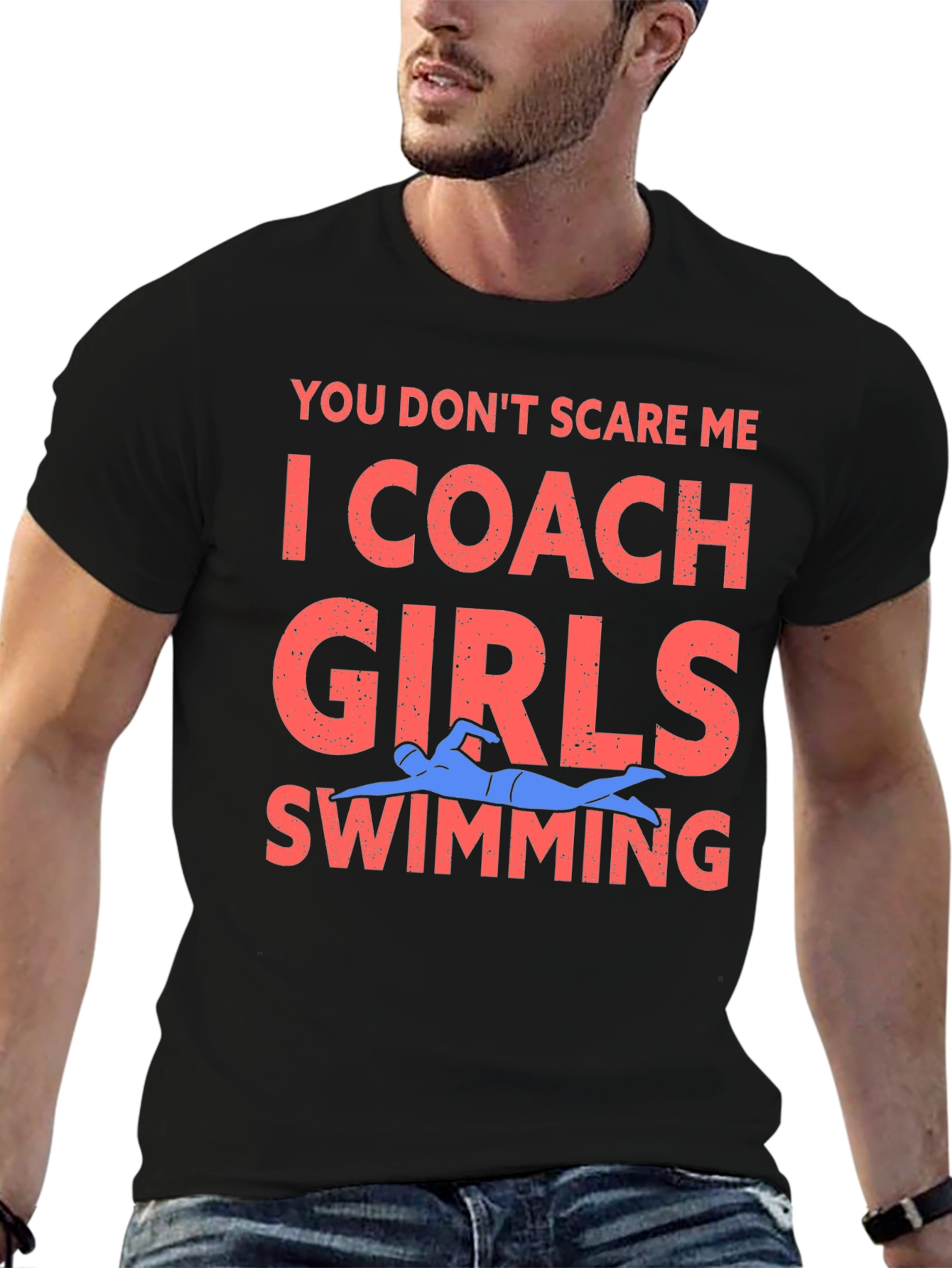 Coach Girls Swimming Graphic Tee