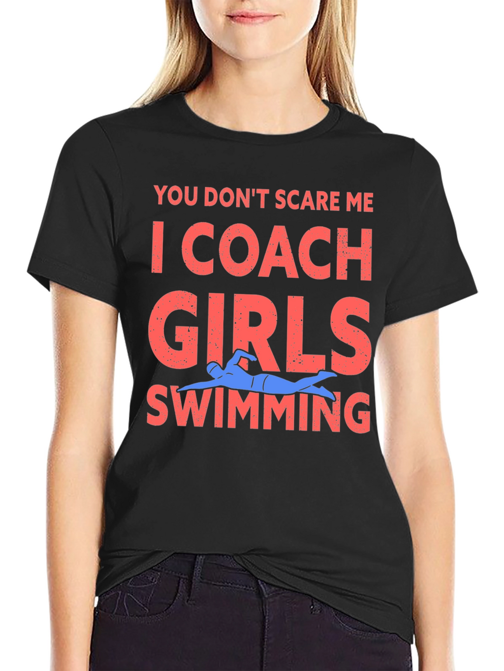 Coach Girls Swimming Graphic Tee