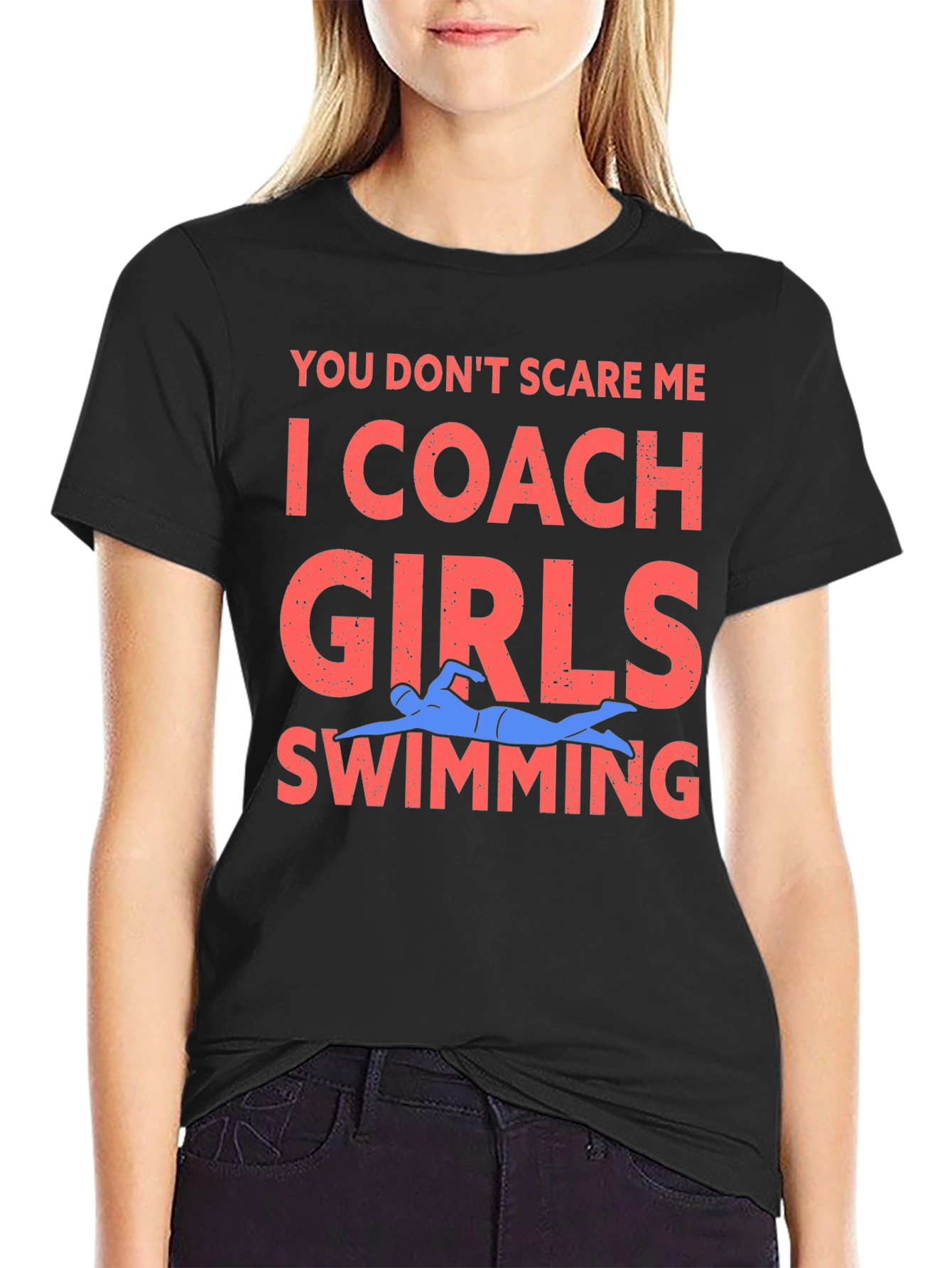 Coach Girls Swimming Graphic Tee