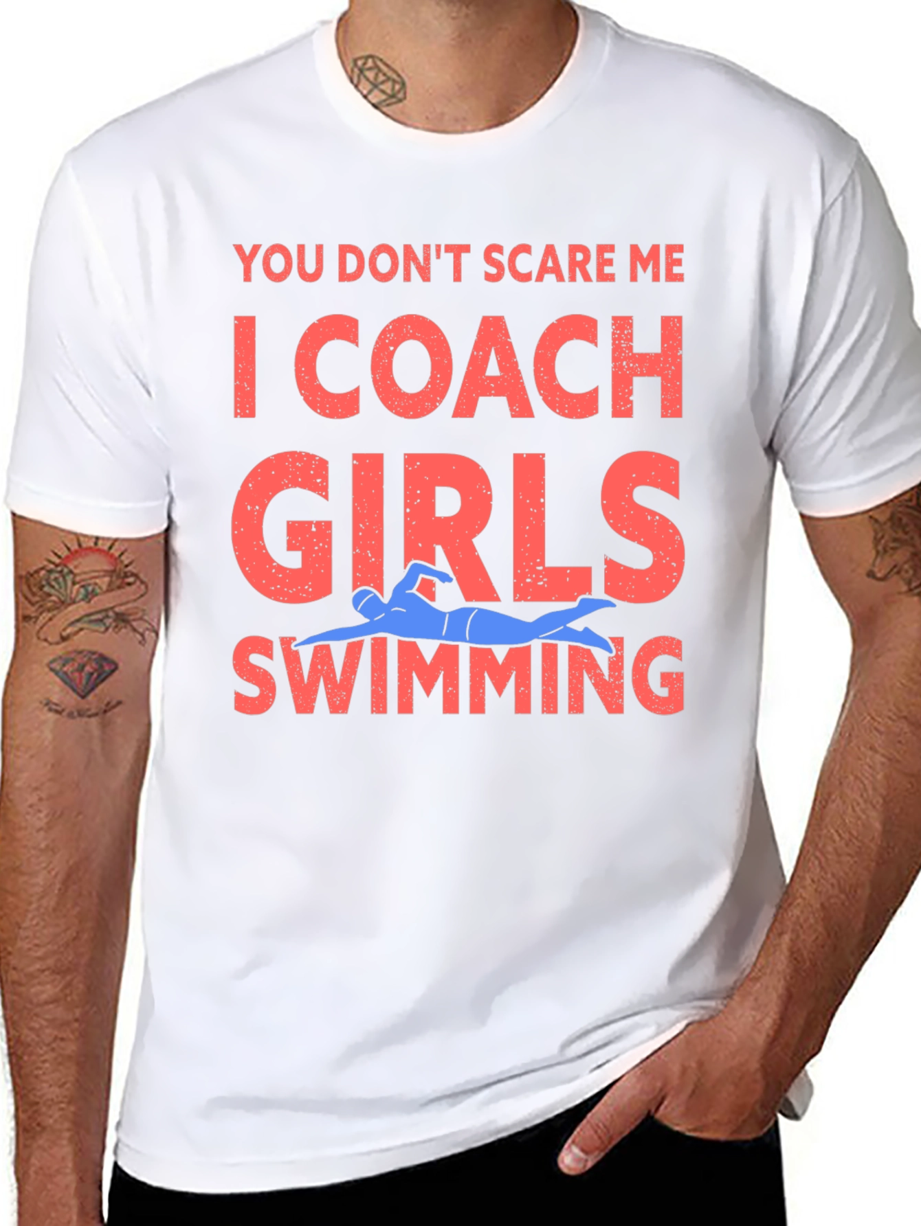 Coach Girls Swimming Graphic Tee