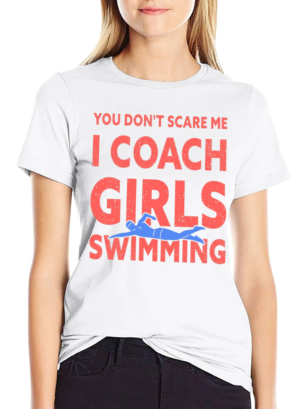 Coach Girls Swimming Graphic Tee