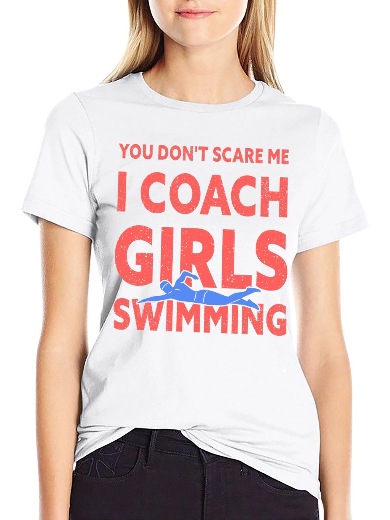 Coach Girls Swimming Graphic Tee