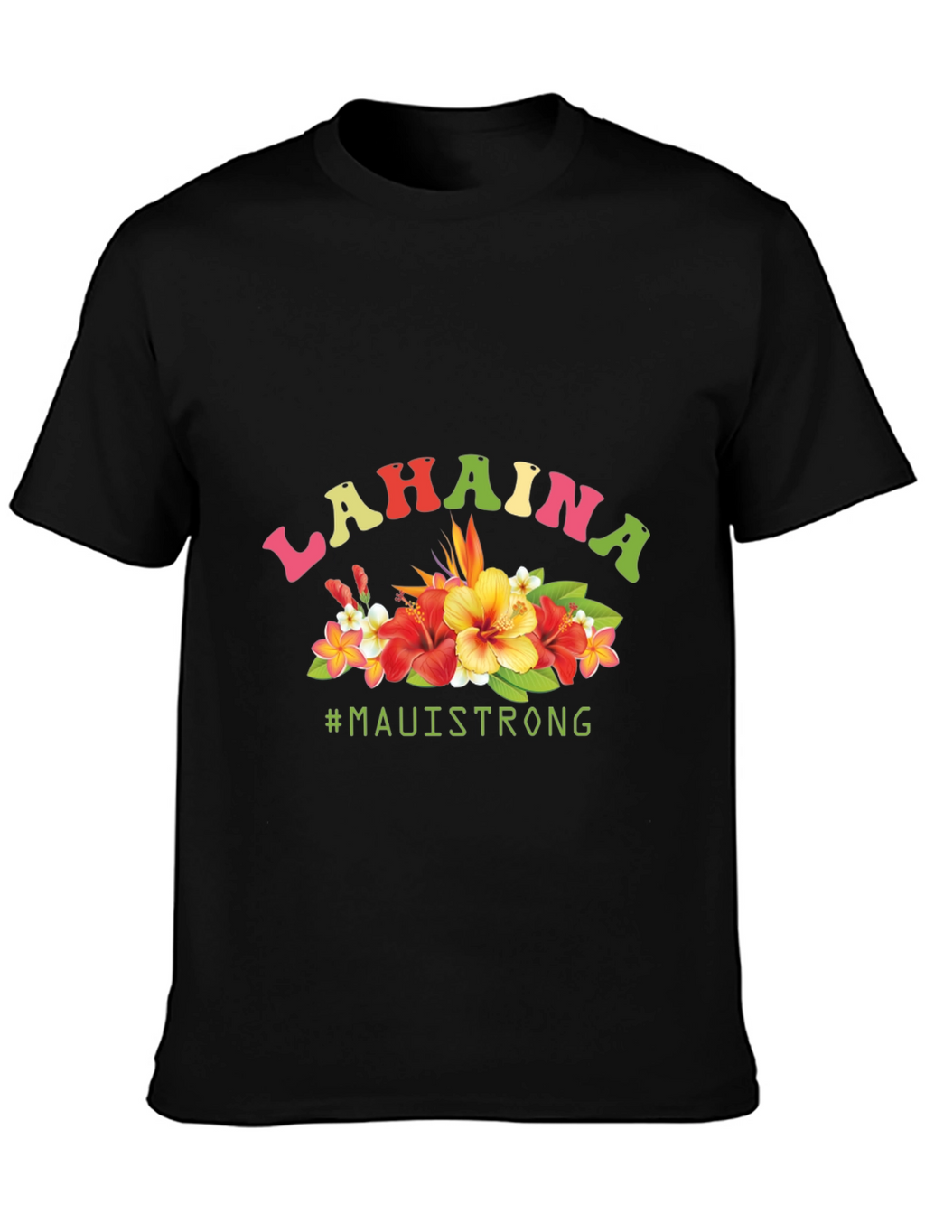 Lahaina Maui Strong Floral Graphic Tee