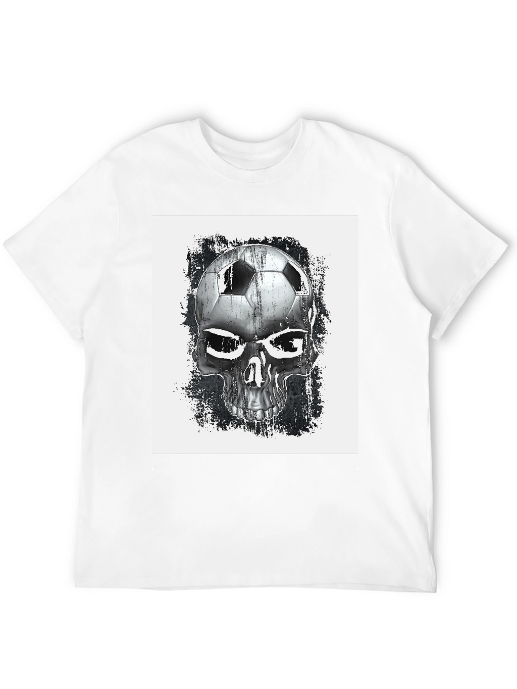 Soccer Skull Graphic T-Shirt
