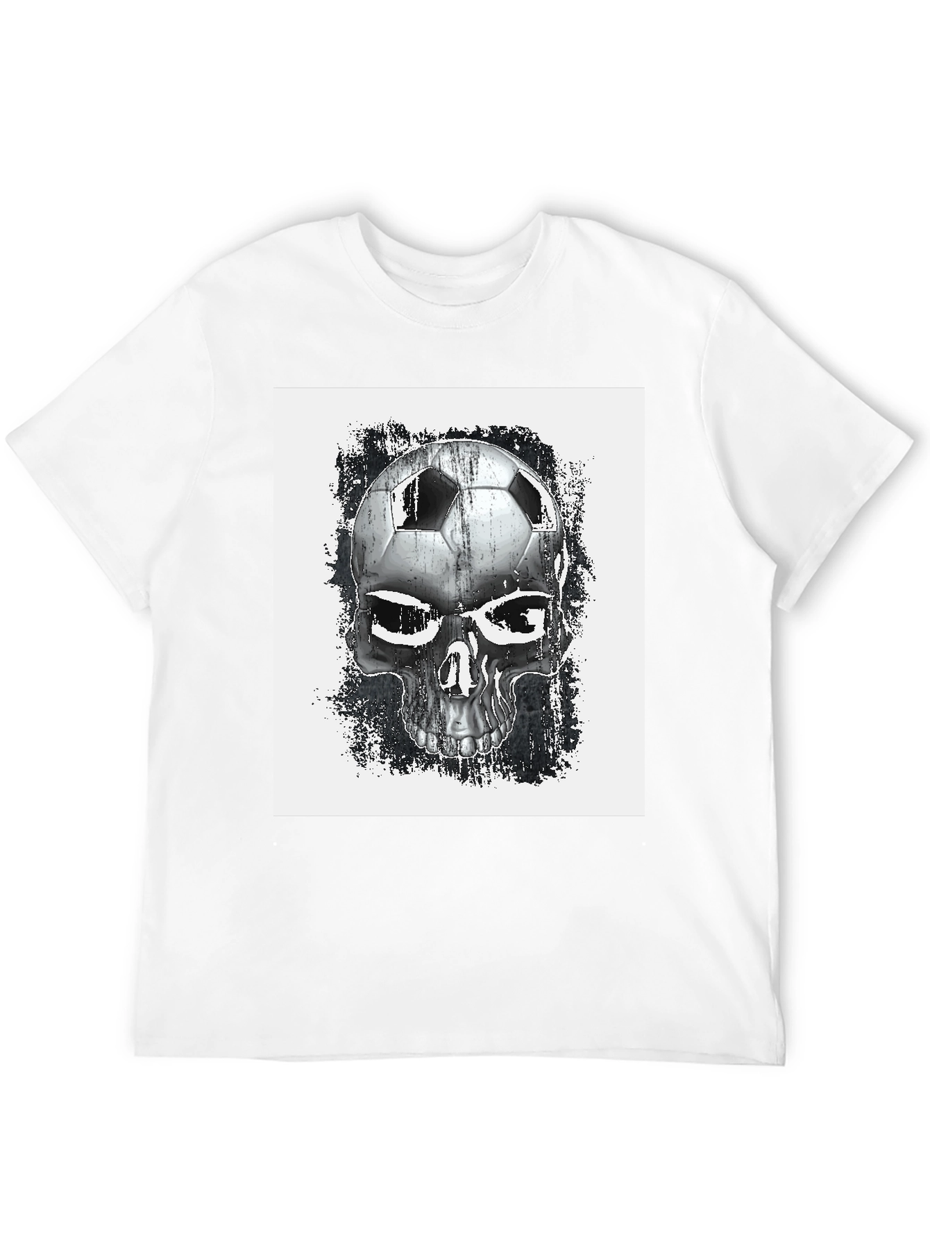 Soccer Skull Graphic T-Shirt