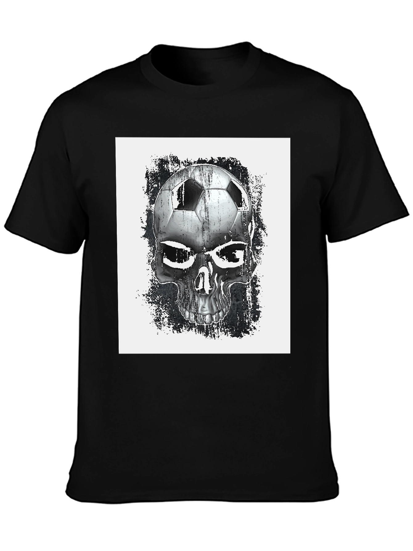 Soccer Skull Graphic T-Shirt