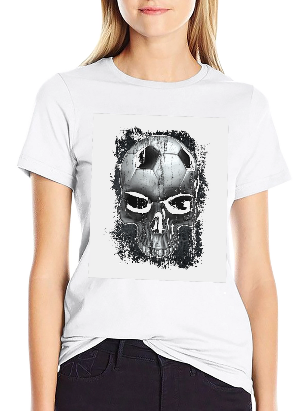 Soccer Skull Graphic T-Shirt