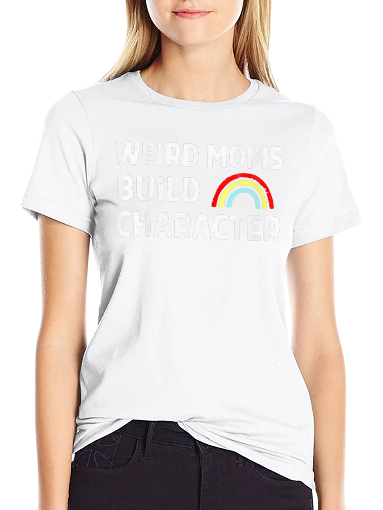 Weird Moms Build Character Graphic Tee