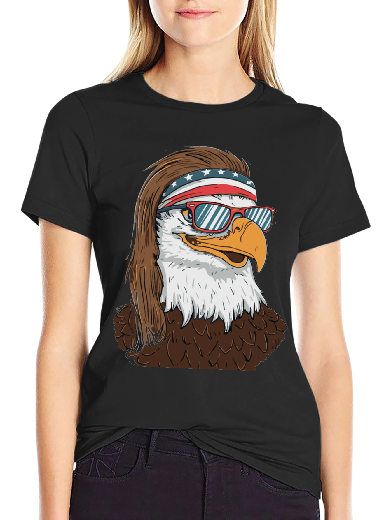 Eagle Mullet Patriotic T-Shirt