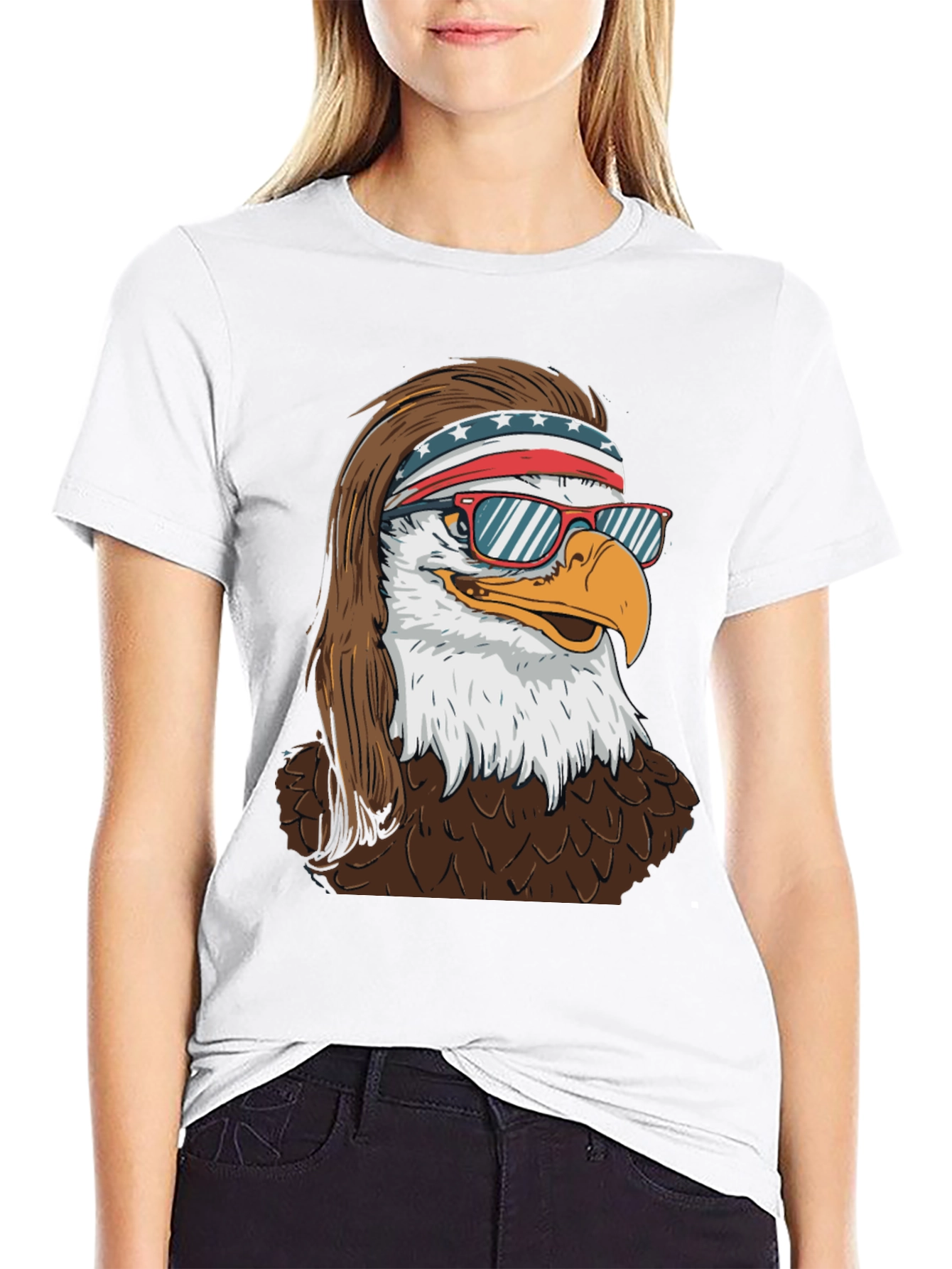 Eagle Mullet Patriotic T-Shirt