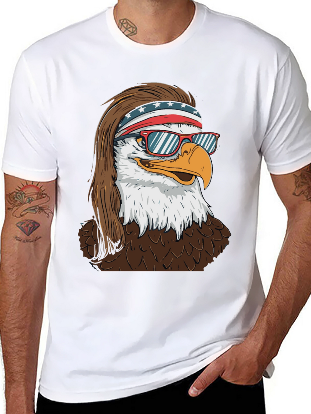 Eagle Mullet Patriotic T-Shirt