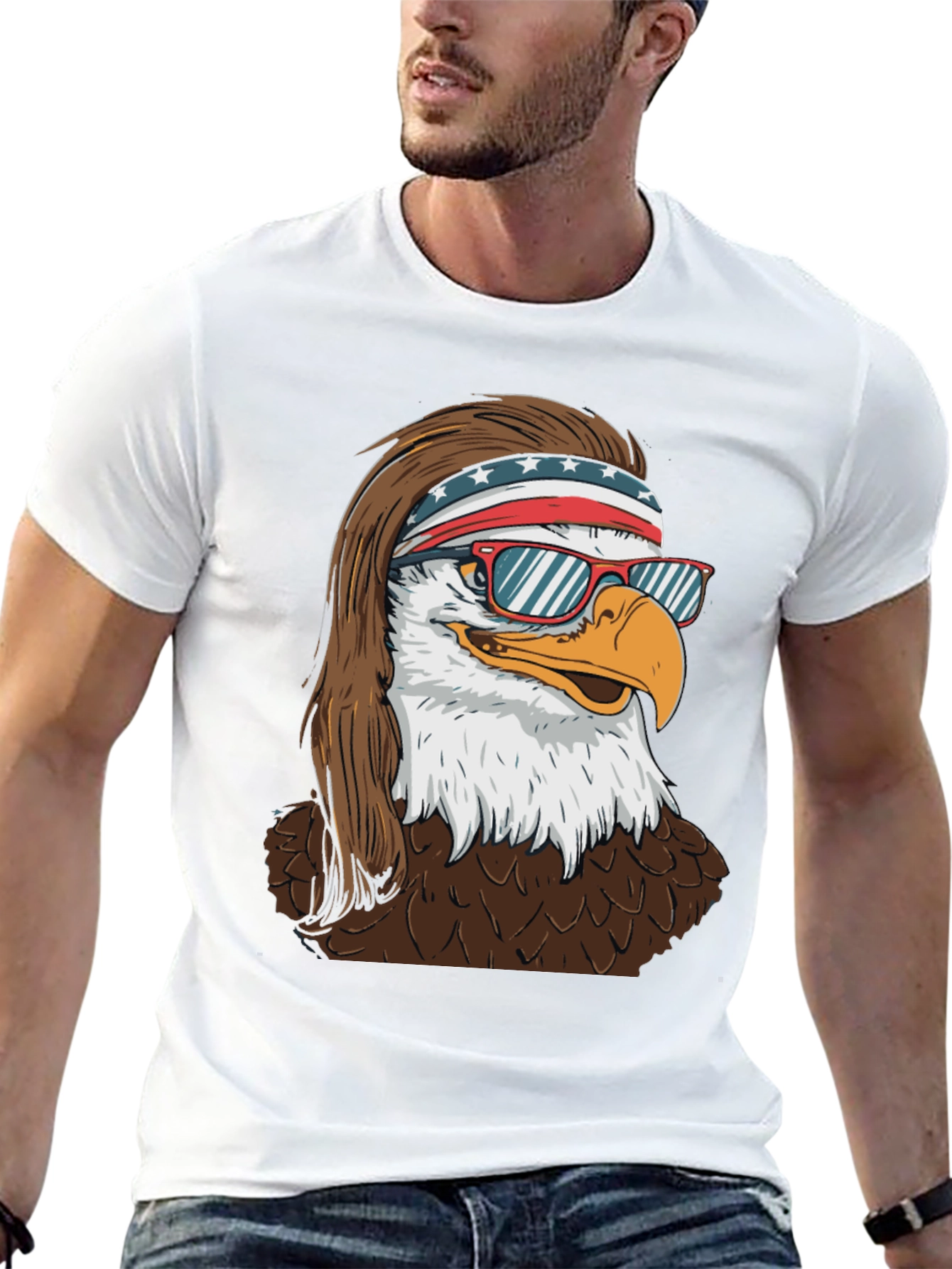 Eagle Mullet Patriotic T-Shirt