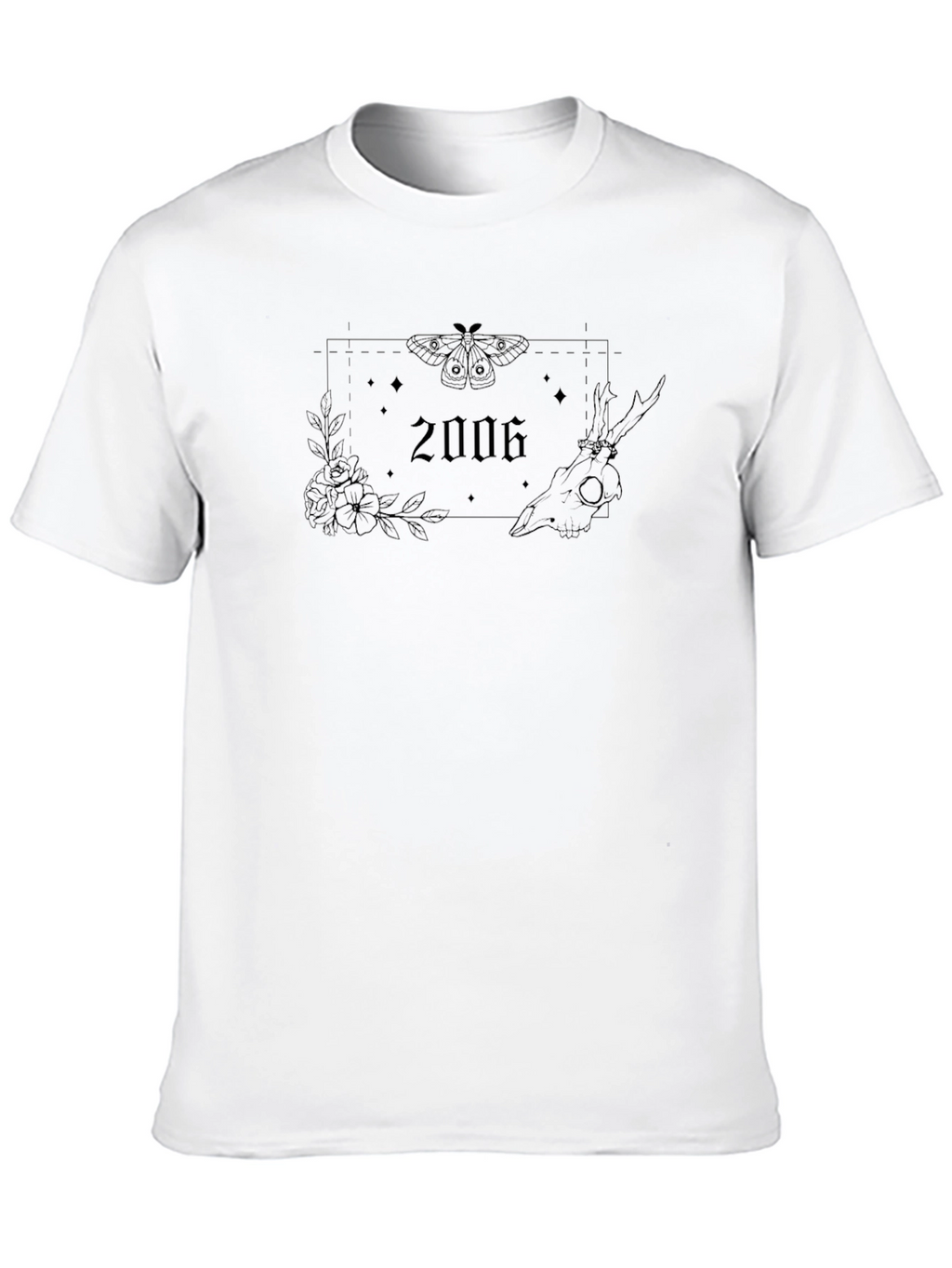 Edgy 2006 Graphic Tee - Black