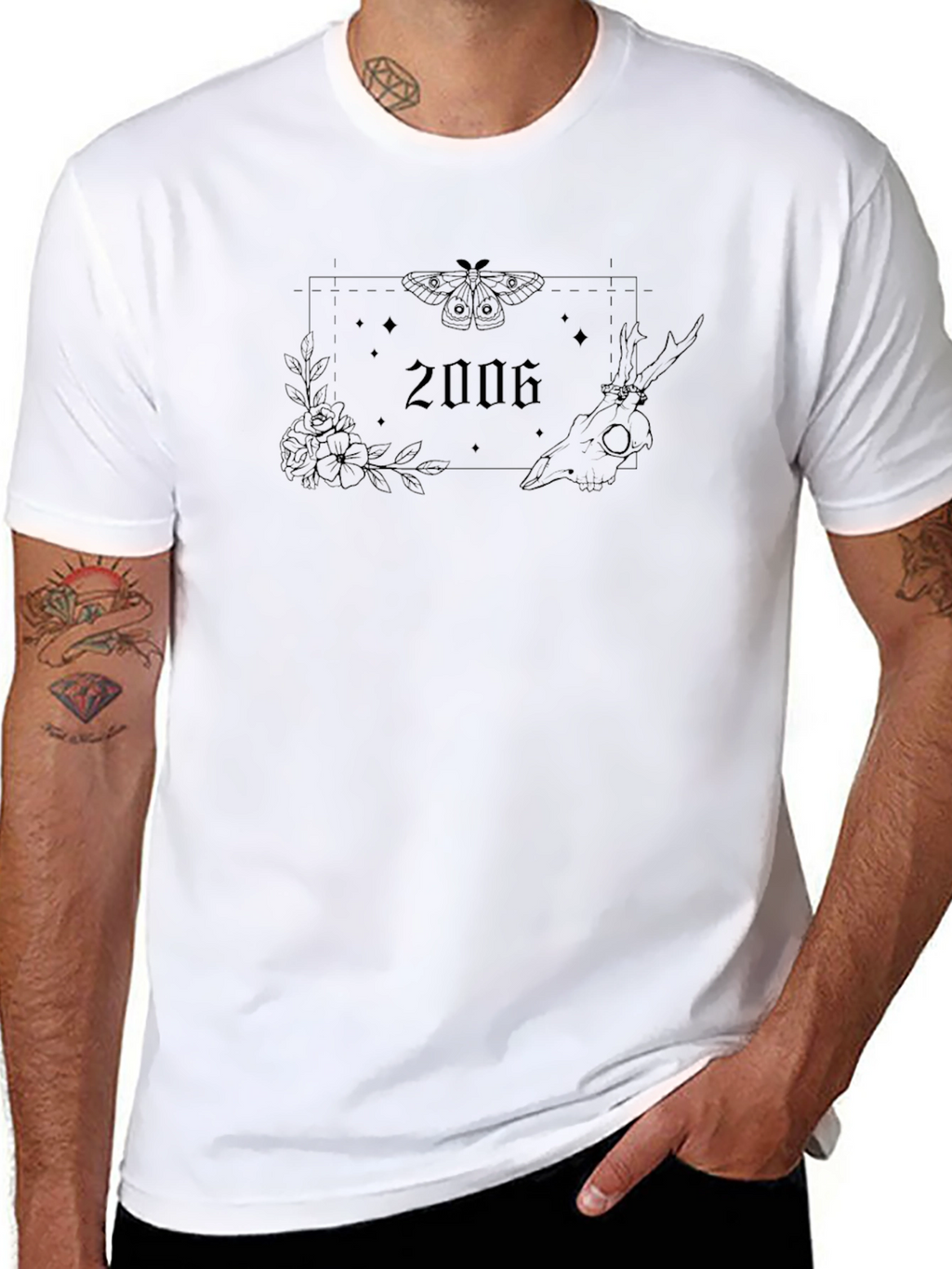Edgy 2006 Graphic Tee - Black