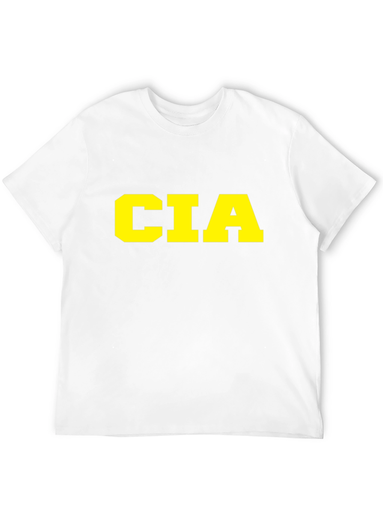 CIA Graphic T-Shirt - Black Cotton Tee