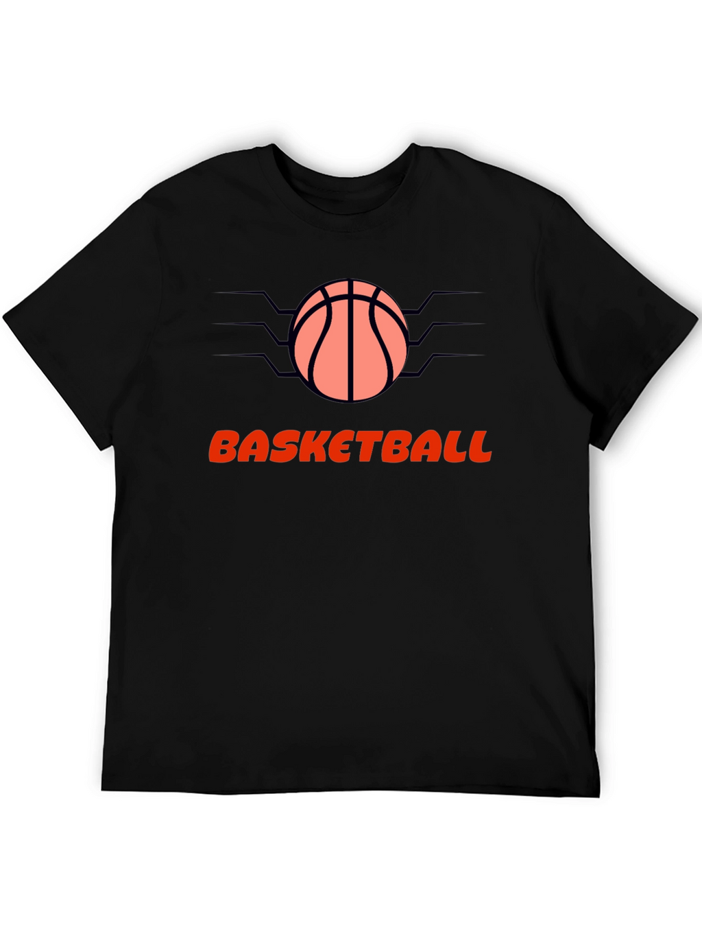Basketball Graphic Black T-Shirt