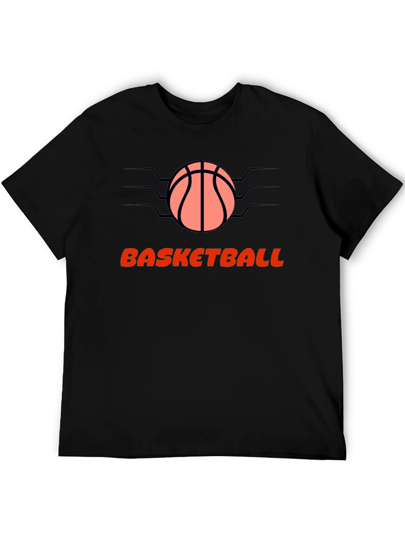 Basketball Graphic Black T-Shirt