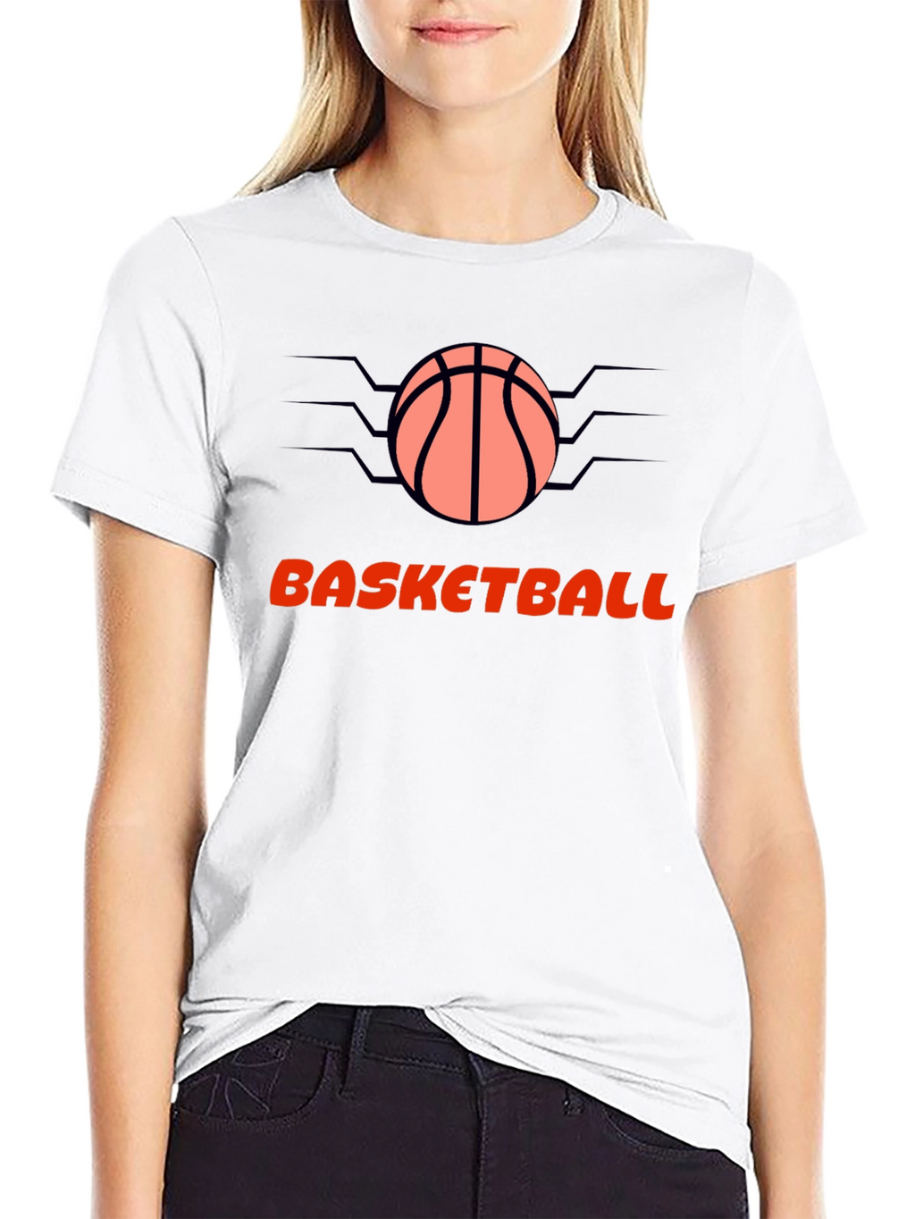 Basketball Graphic Black T-Shirt