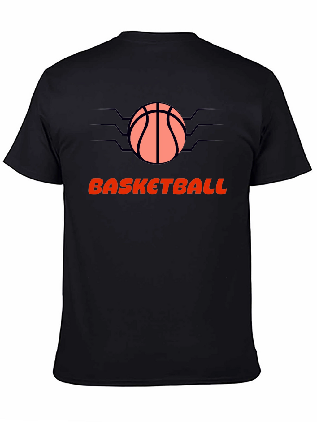 Basketball Graphic Black T-Shirt