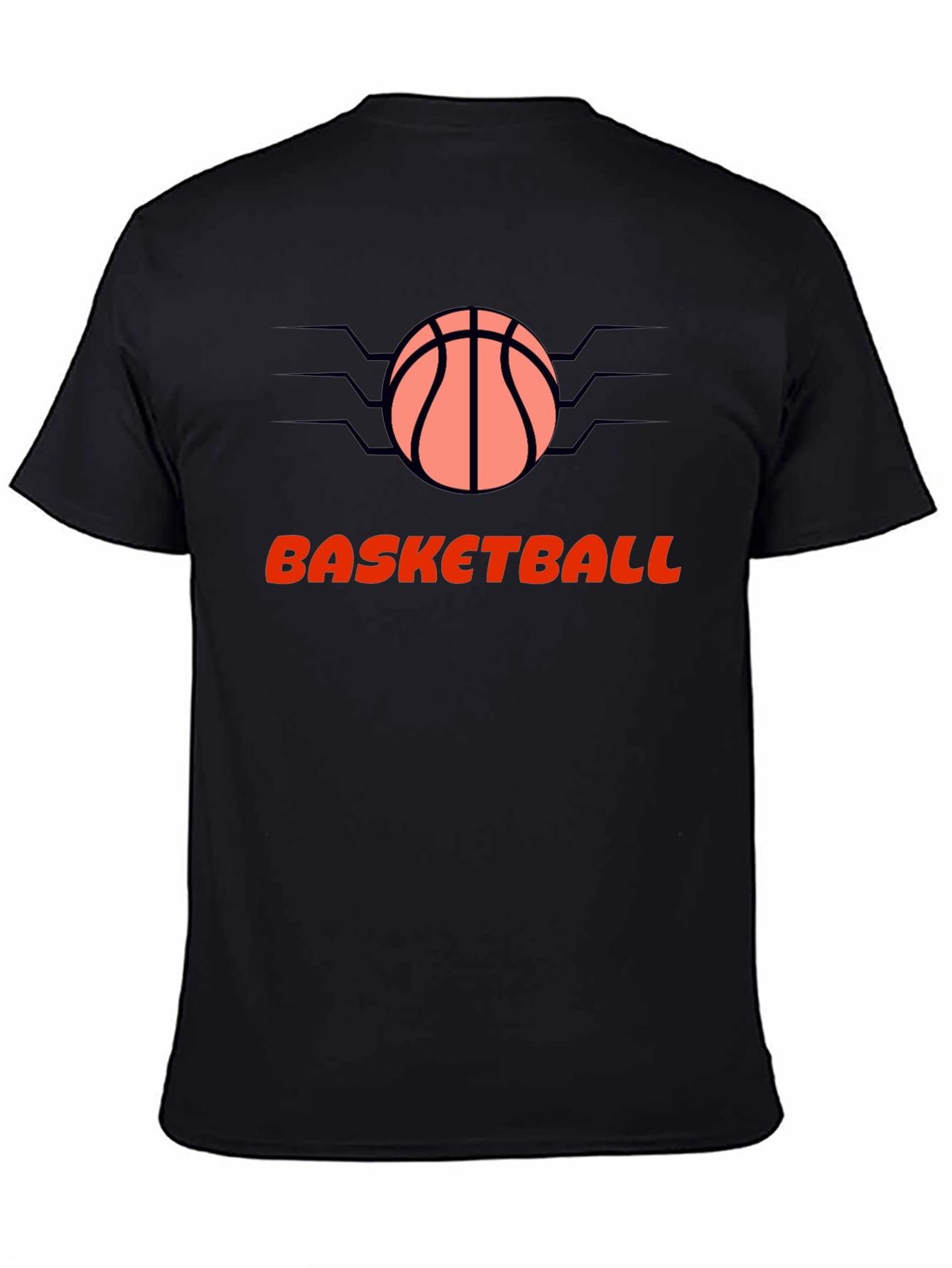Basketball Graphic Black T-Shirt