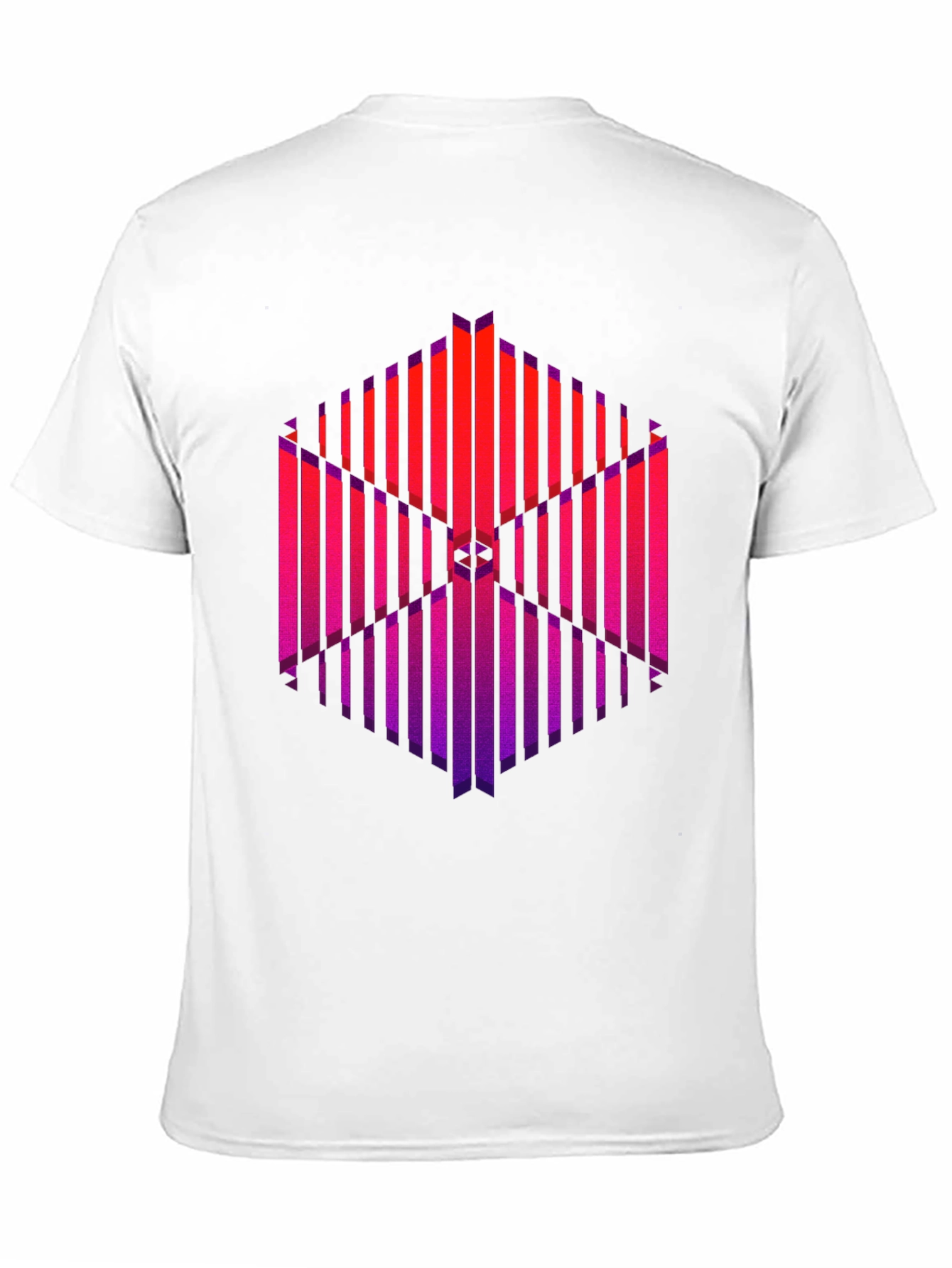 Abstract Geometric Graphic Print Black T-Shirt