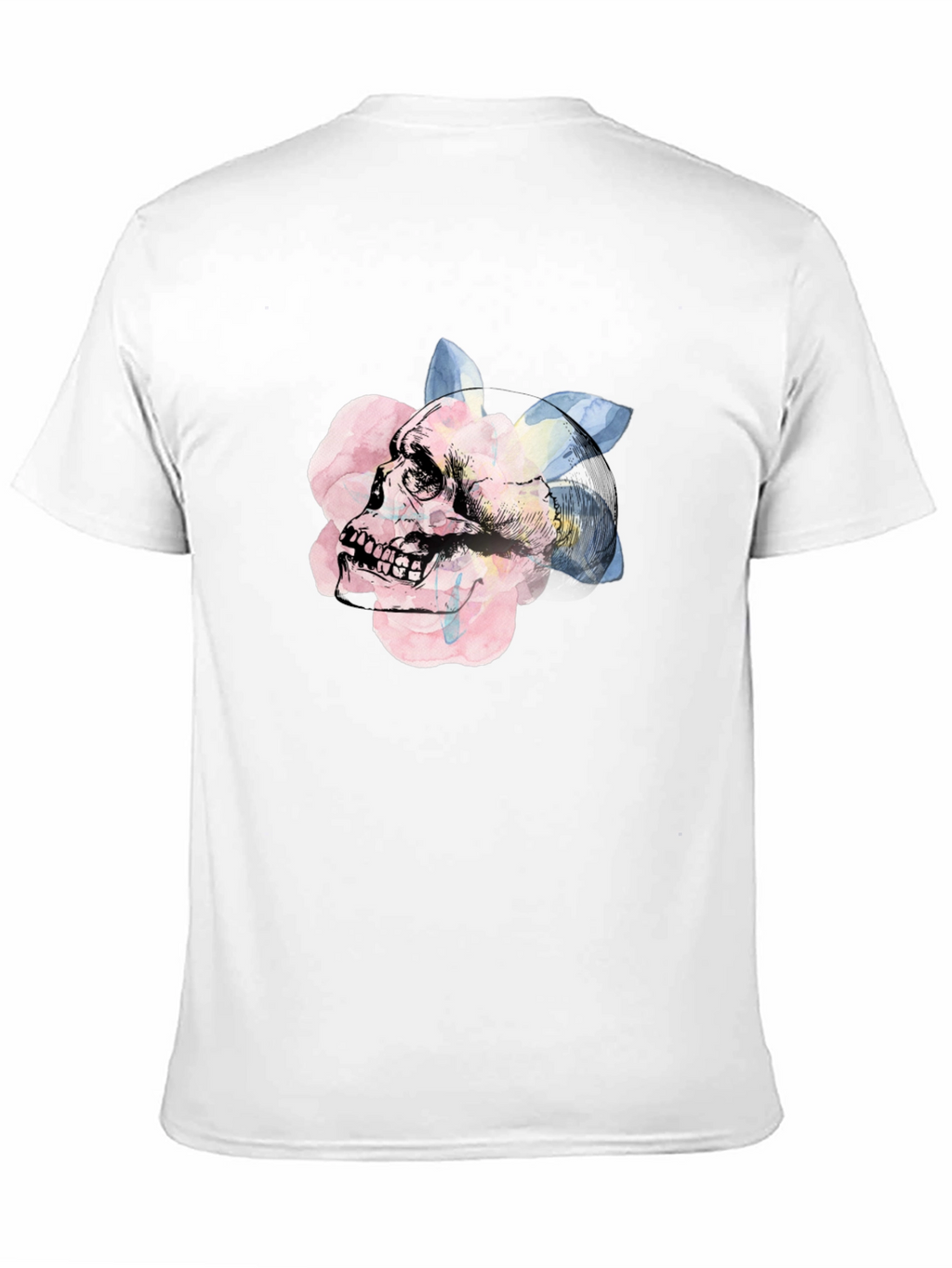 Skull & Rose Graphic Tee - Unique Artistic Design